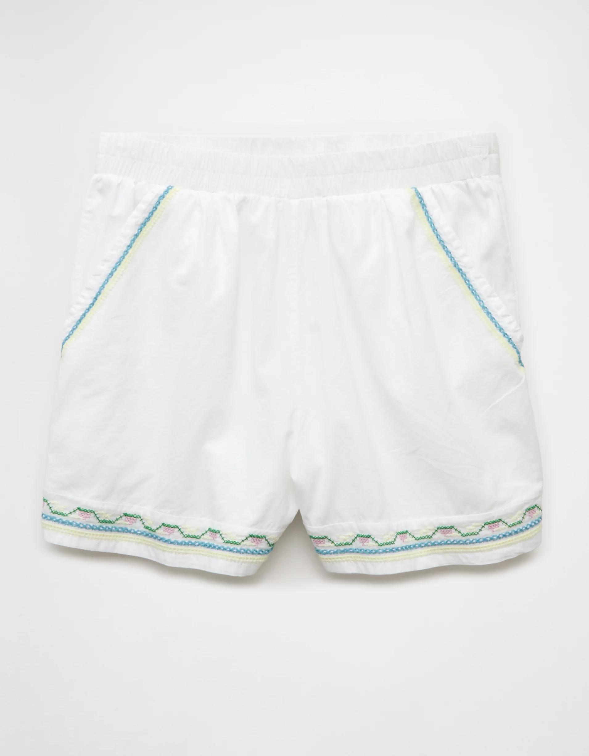 AE High-Waisted Embroidered Short Product Image