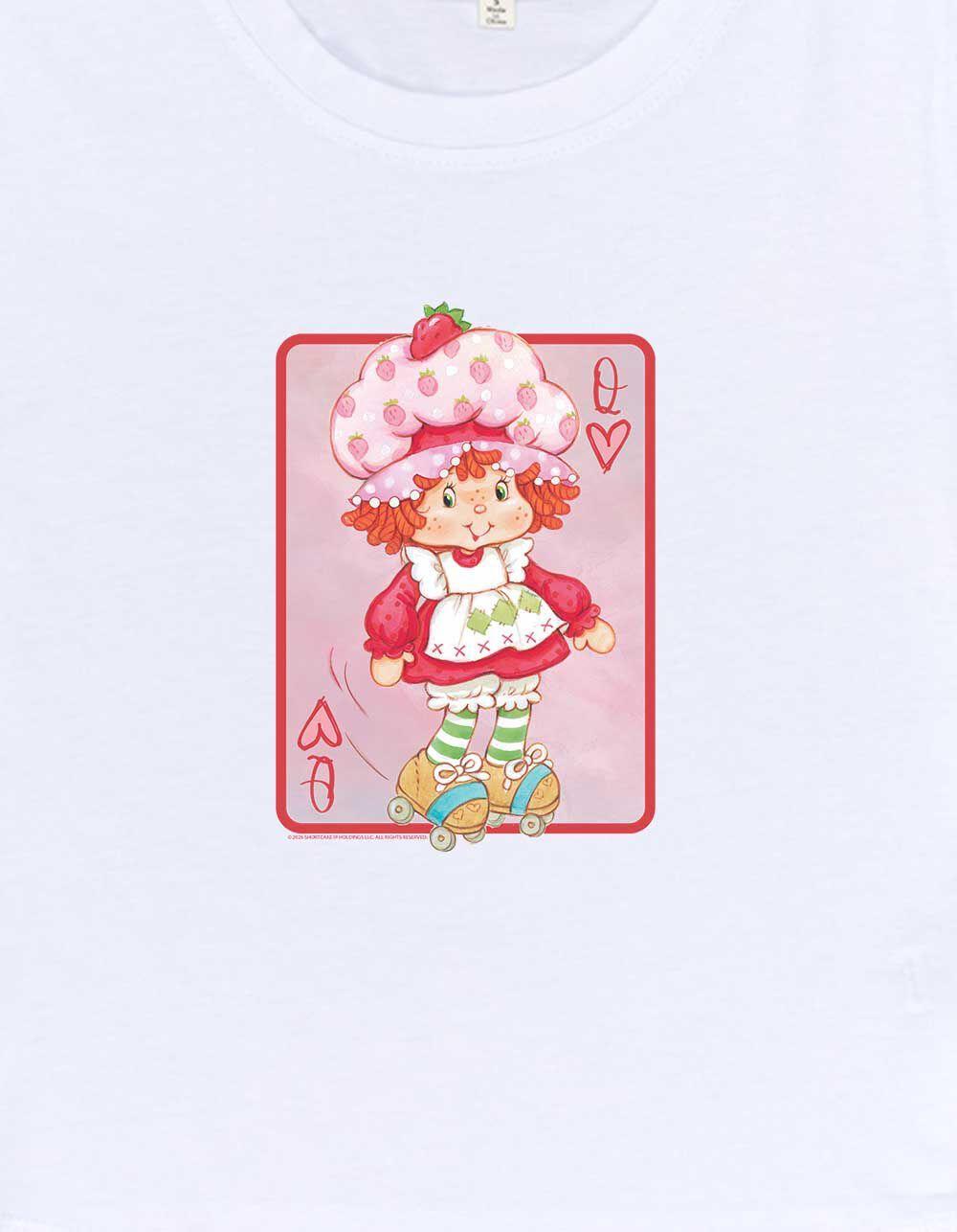 STRAWBERRY SHORTCAKE Queen Of Hearts Womens Baby Tee Product Image