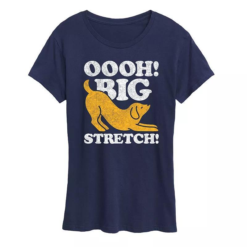 Women's Dog Oooh Big Stretch Graphic Tee, Size: Small, Black Product Image