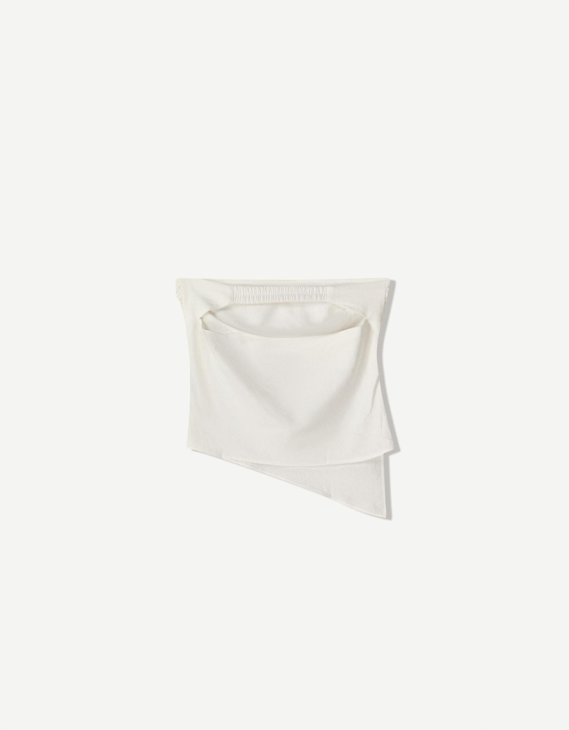 Linen blend bandeau top Product Image