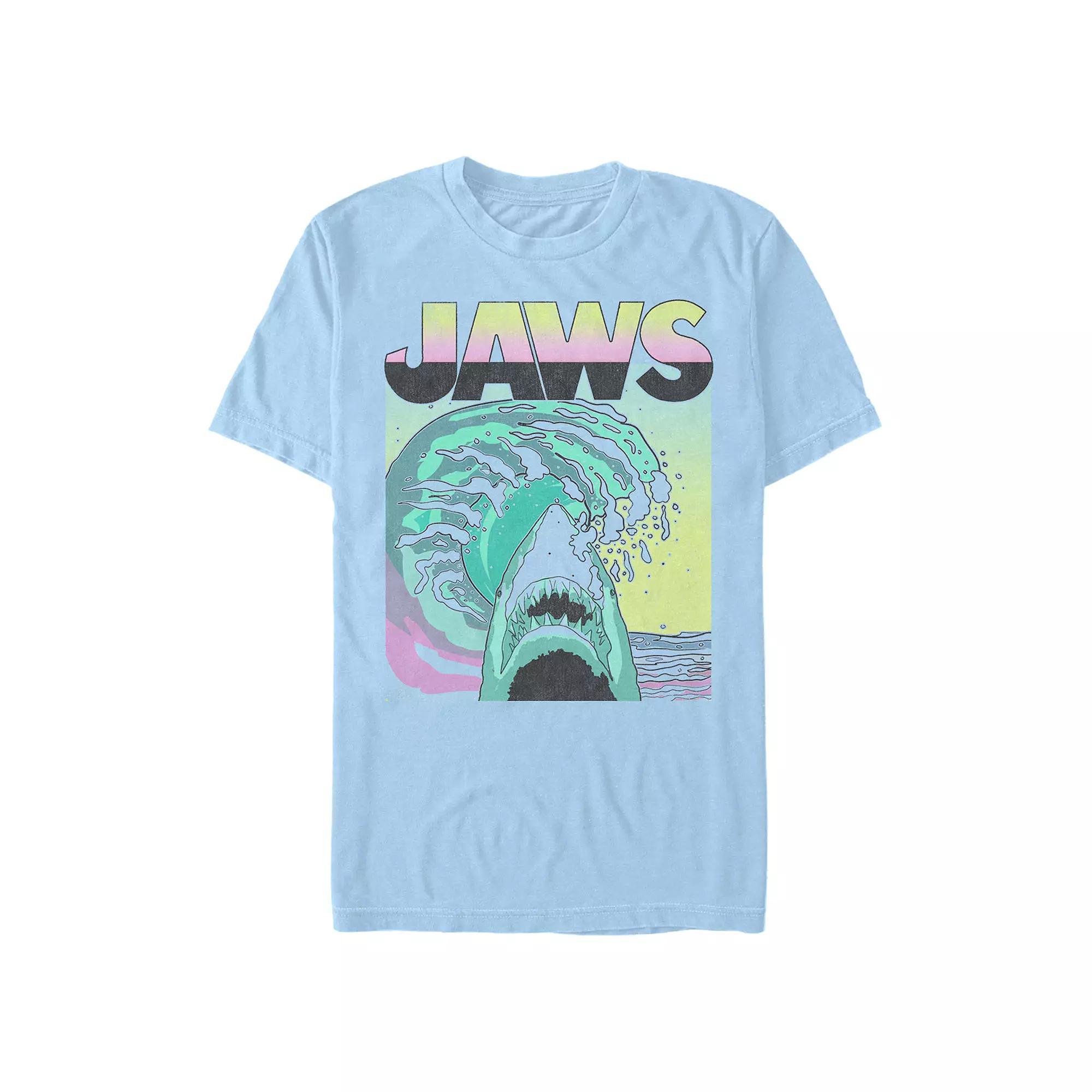 Men's Jaws Retro Wave Poster Tee,  Product Image