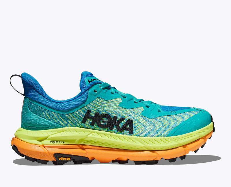 HOKA Womens Mafate Speed 4 Shoes in Deep Teal/Water Garden, Size 6 Product Image