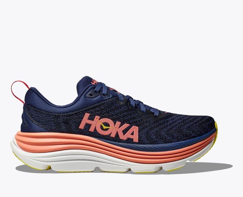 HOKA Womens Gaviota 5 Shoes in Sea Ice/Pink Twilight, Size 10 W Product Image