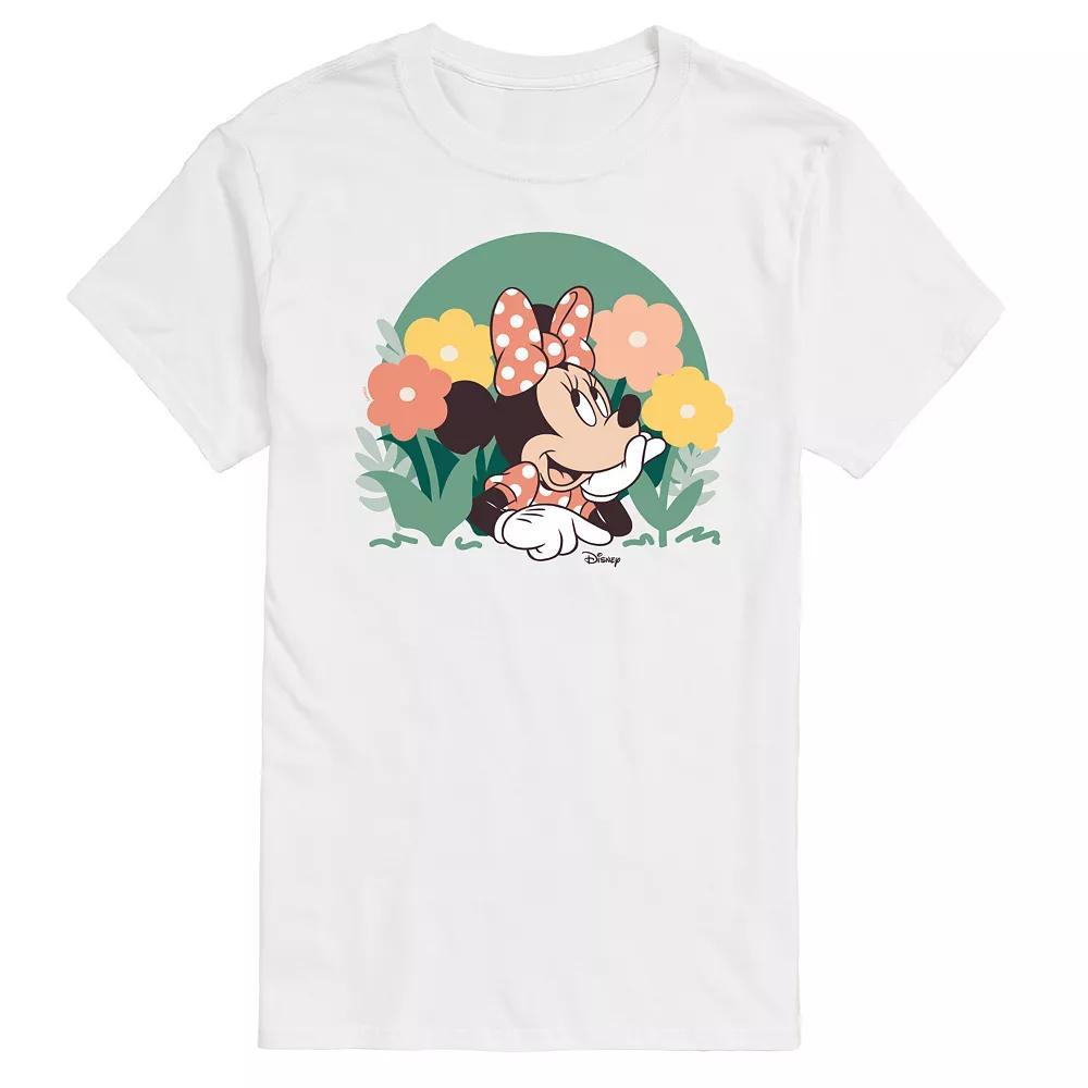 Disney's Minnie Mouse Men's Flowers Graphic Tee,  Product Image