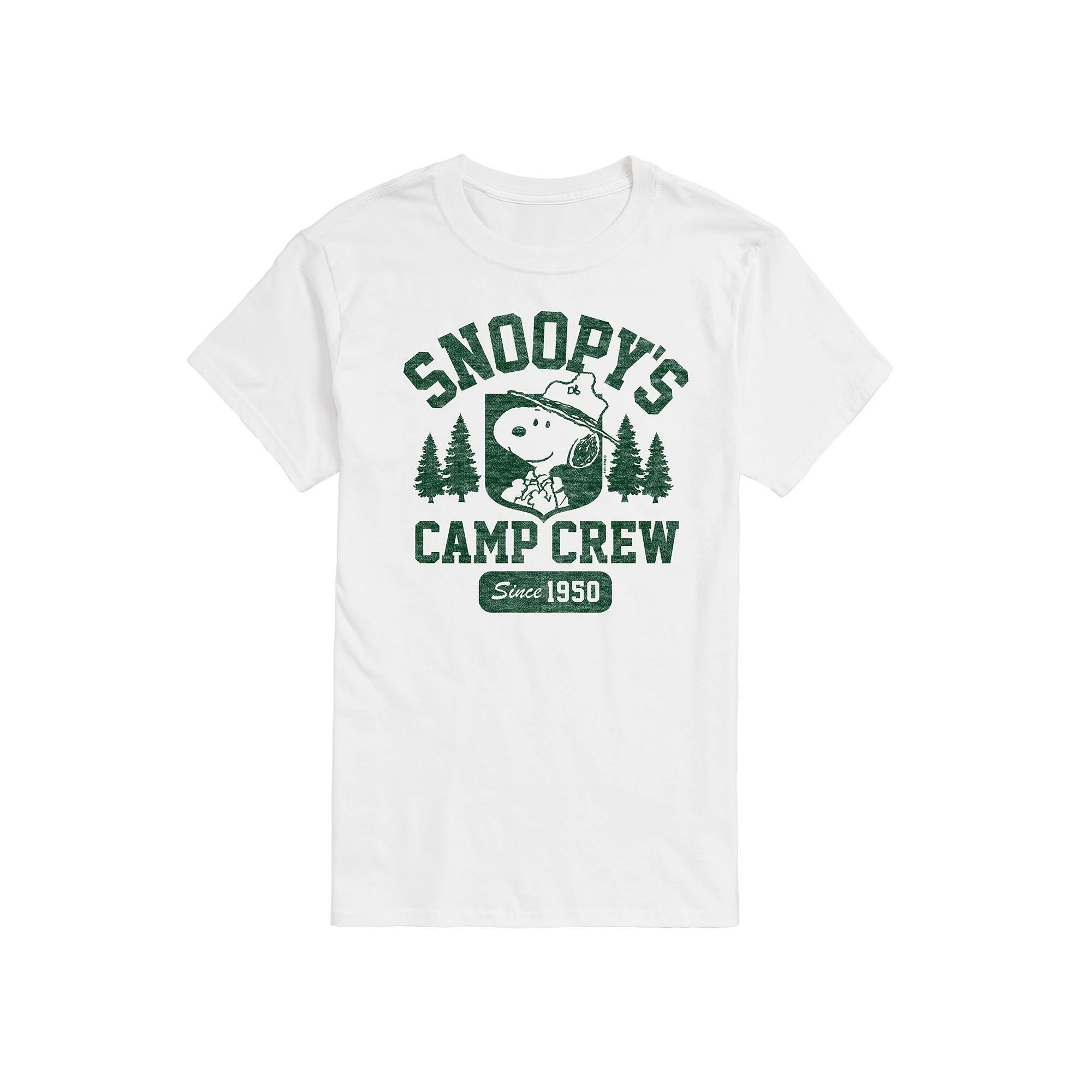 Big & Tall Peanuts Snoopy's Camp Crew Graphic Tee, Men's,  Product Image