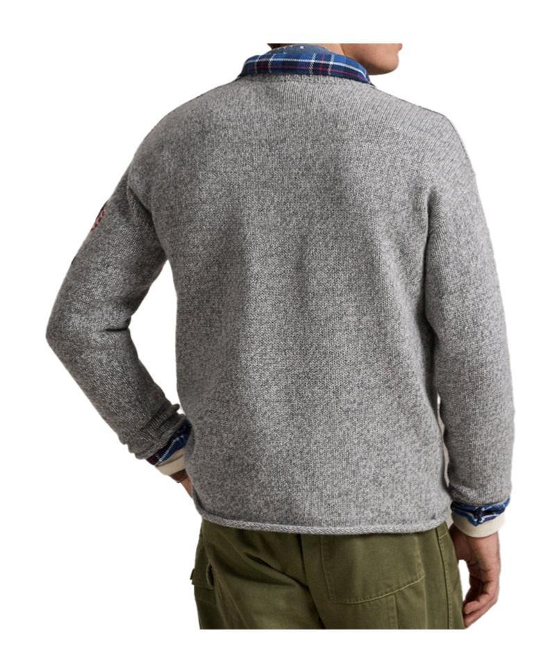 POLO RALPH LAUREN Long-sleeved Sweater In Gray Product Image