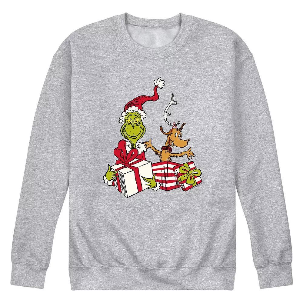 Men's Dr. Suess The Grinch & Max Sweatshirt,  Product Image
