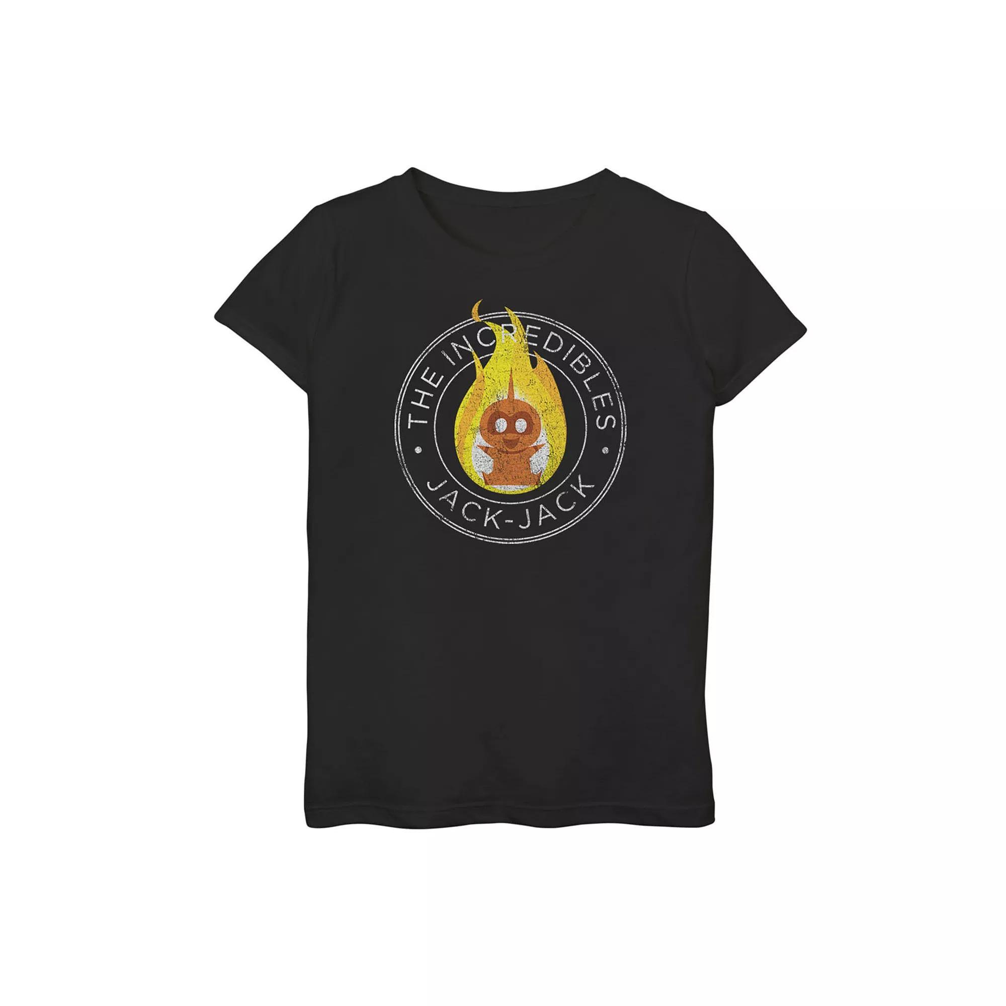 Disney / Pixar's The Incredibles 2 Jack Jack Girls 7-16 Emblem Graphic Tee, Girl's, Size: Large, Black Product Image