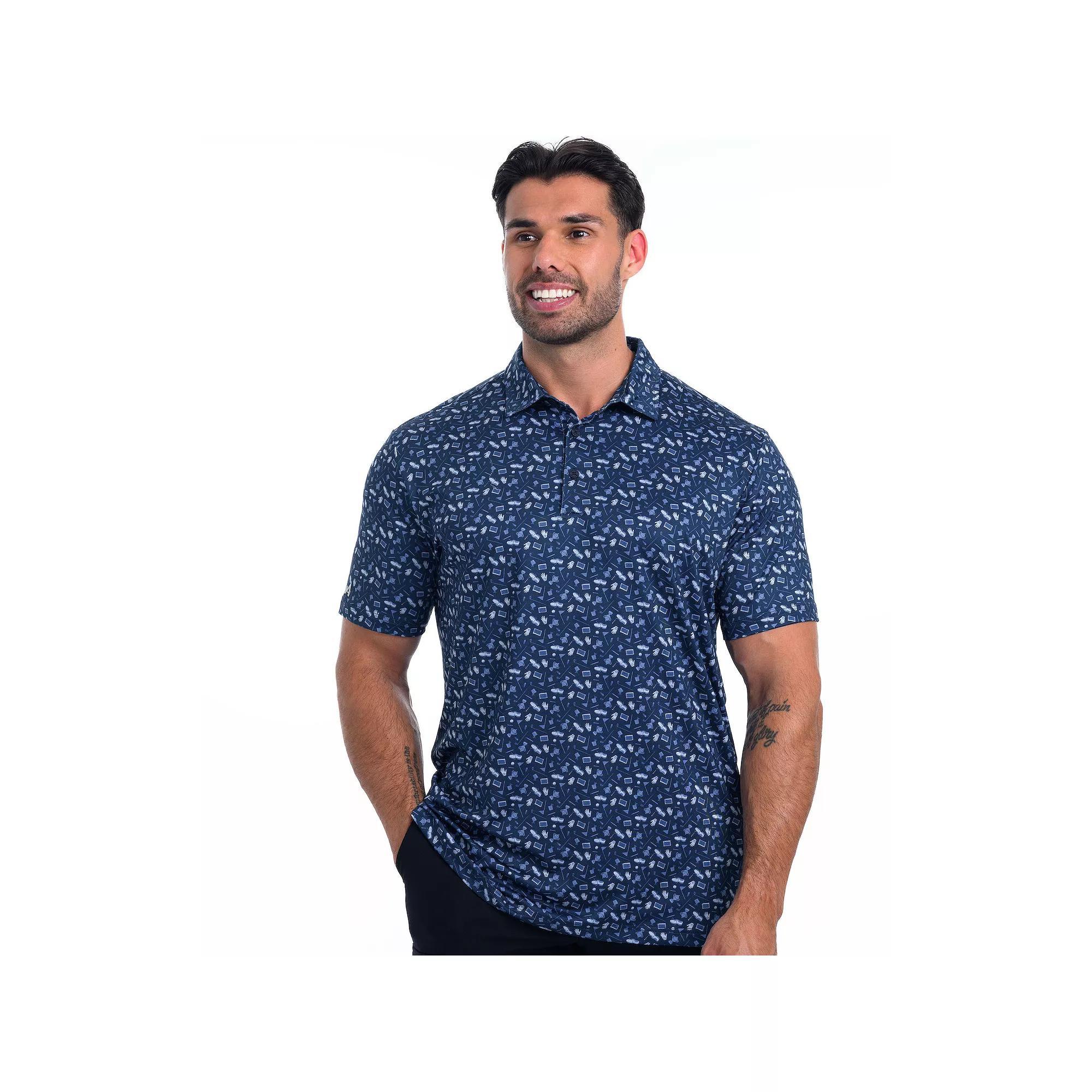 Mens Antigua Driven Polo Nautical Blue Product Image