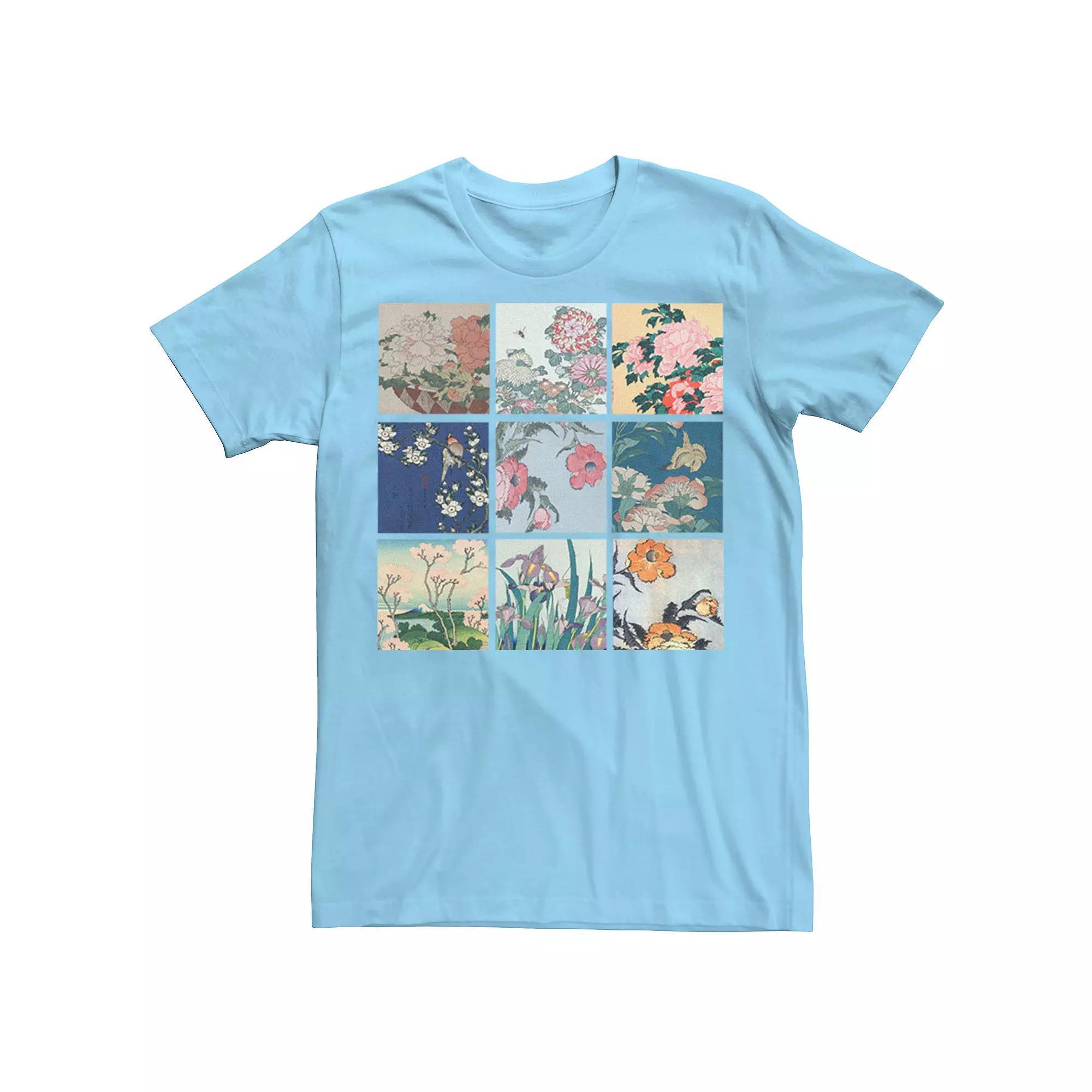 Men's Katsushika Hokusai Floral Photo Tee,  Product Image