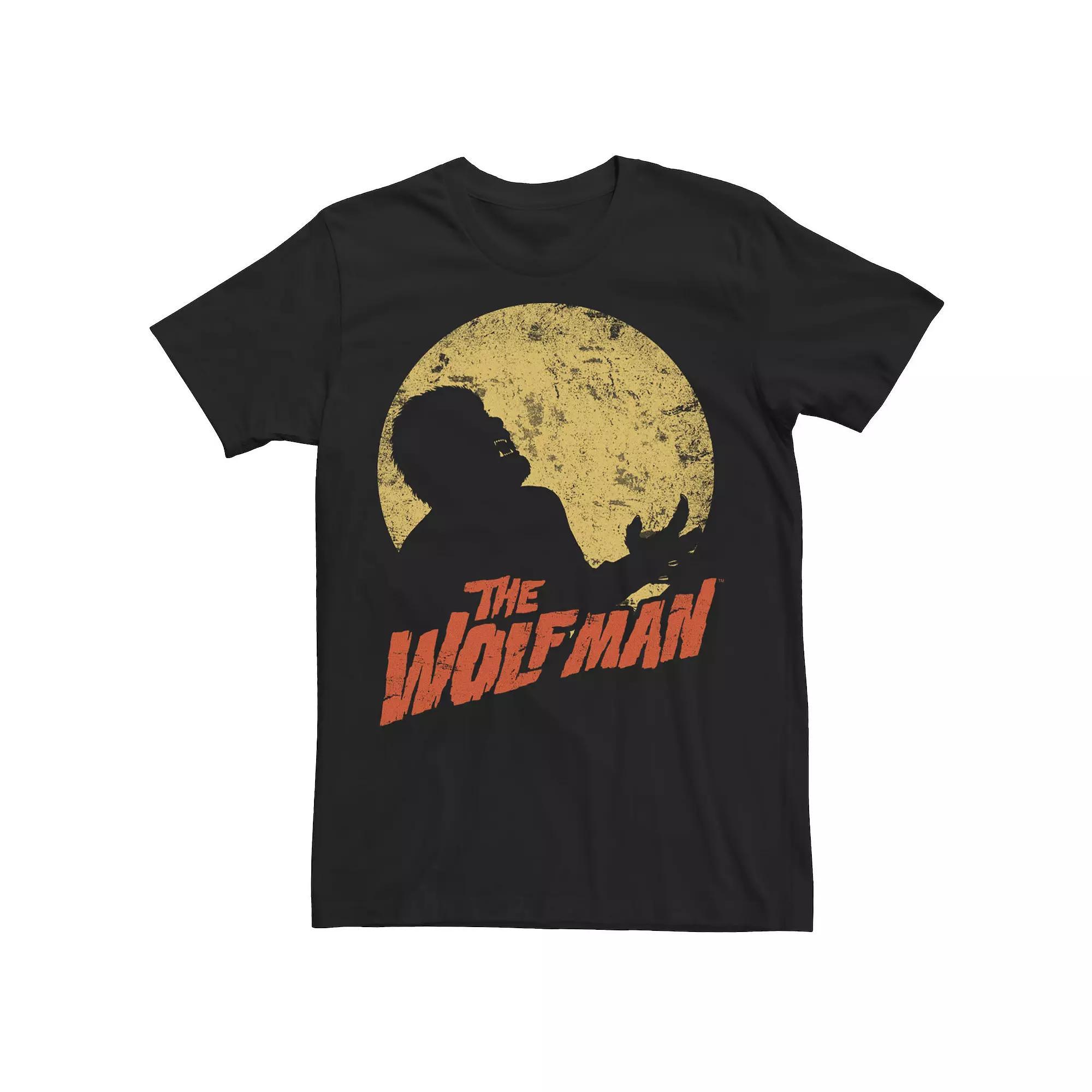 Men's Universal Monsters The Wolfman Moonlit Silhouette Tee,  Product Image