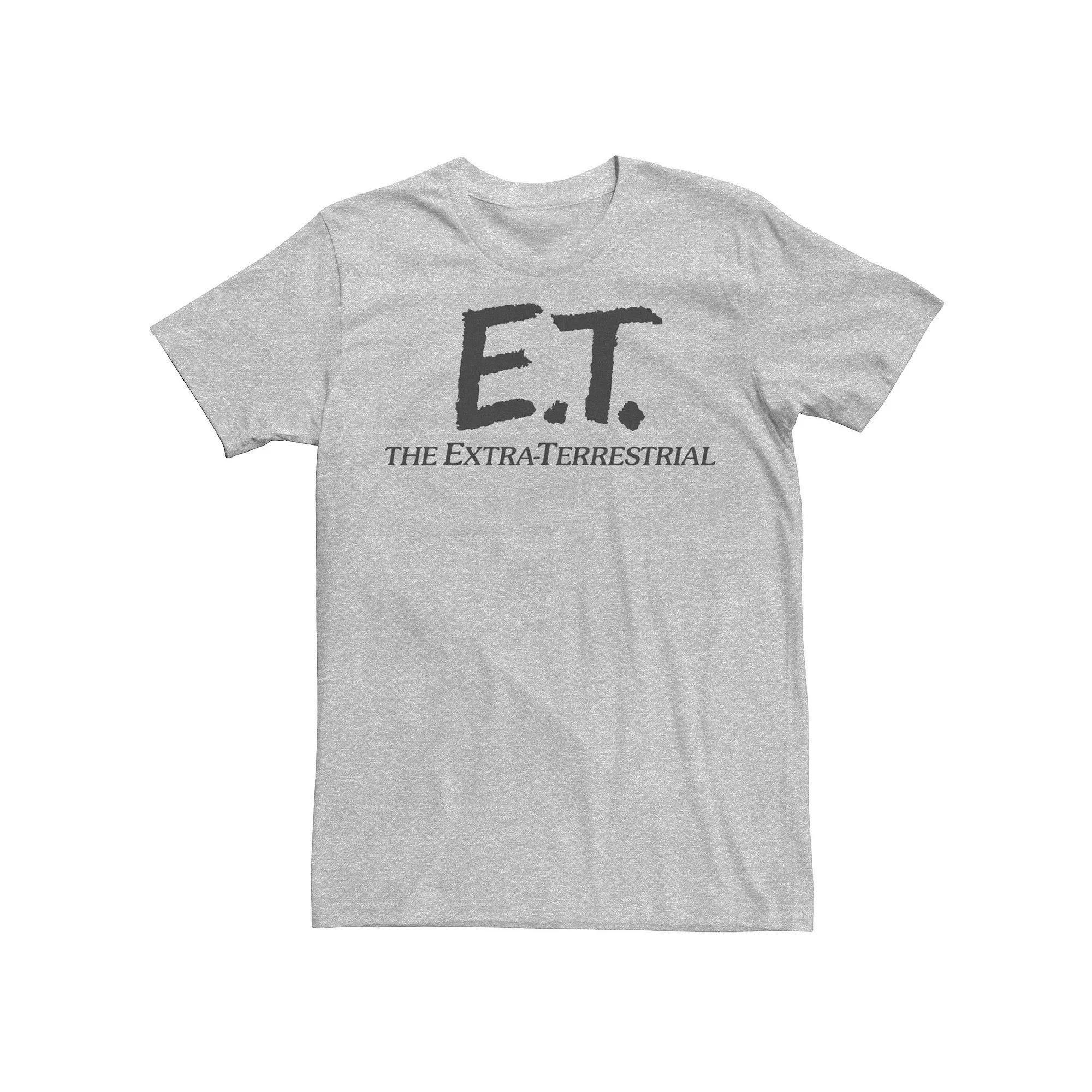 Men's E.T. Simple Extra Terrestrial Movie Logo Tee, Size: 3XL, Athletic Grey Product Image