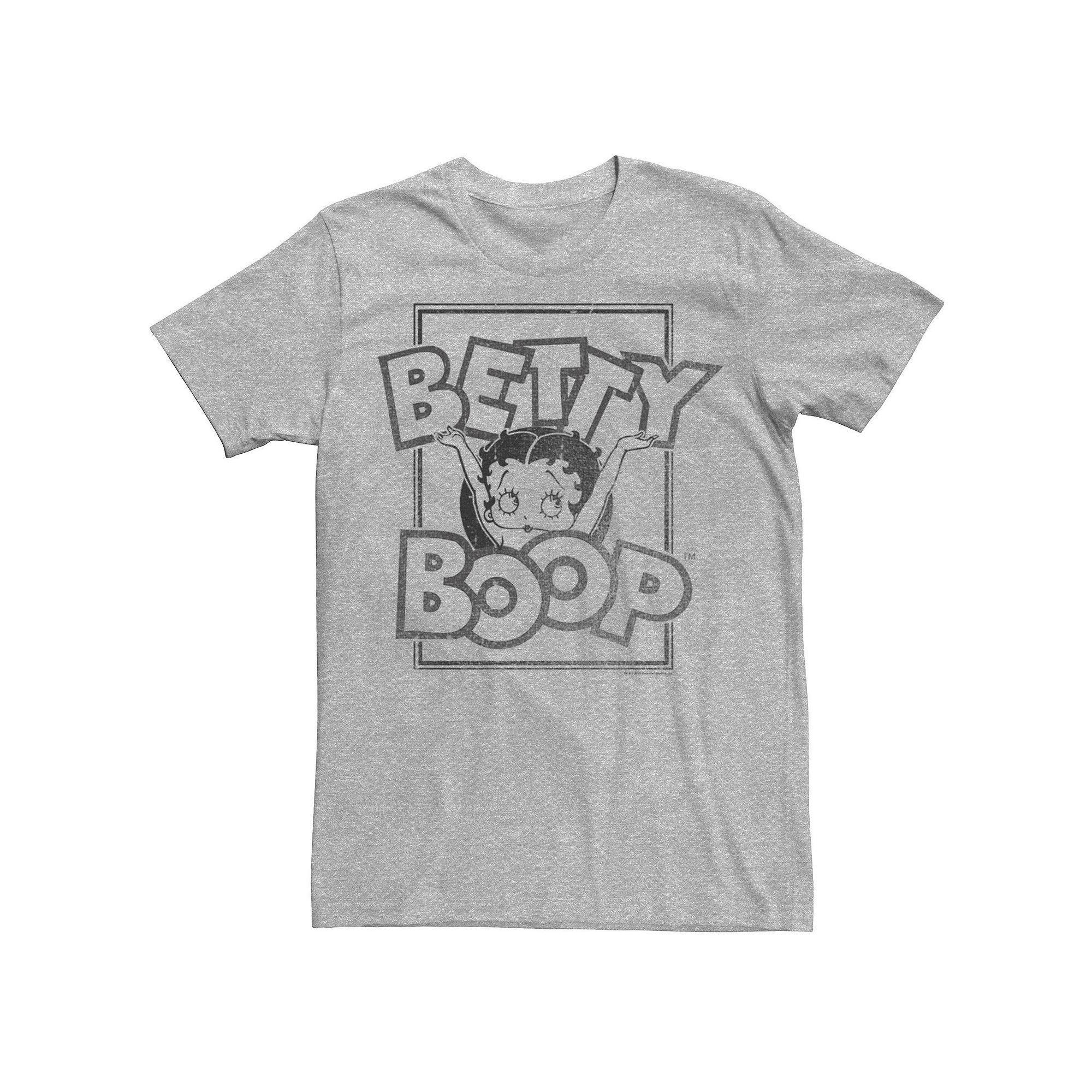 Men's Betty Boop Celebrating Tee, Size: Medium, Athletic Grey Product Image