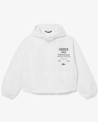 Cropped Zip-Up Hooded Jacket Product Image