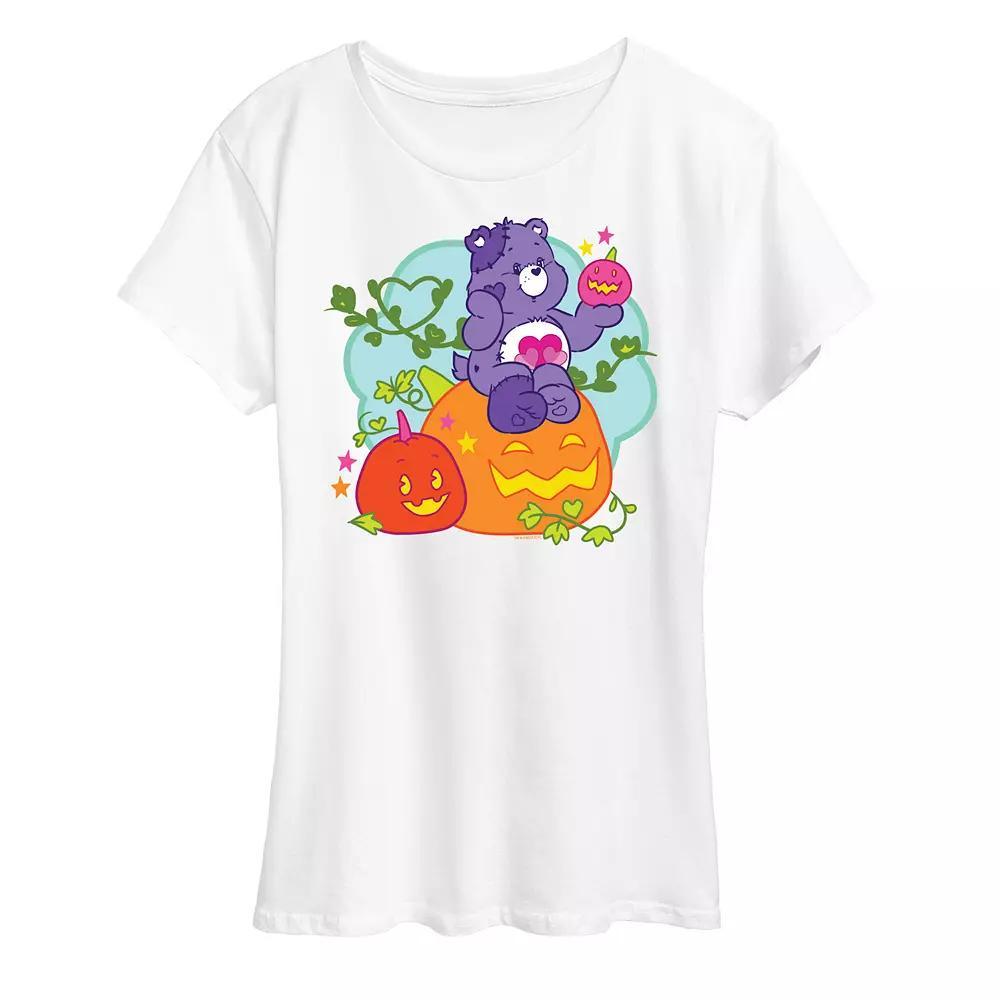 Women's Care Bears Halloween Pumpkin Graphic Tee, Girl's,  Product Image