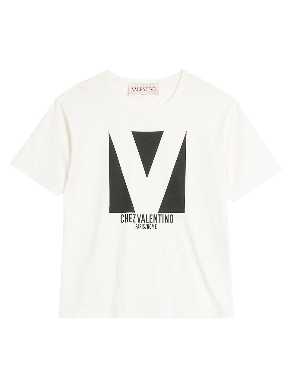 Mens Cotton T-Shirt with Chez Print Product Image