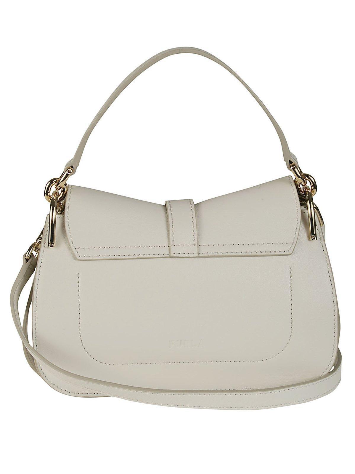 FURLA Flow Mini Top Handle Bag In Ivory Product Image