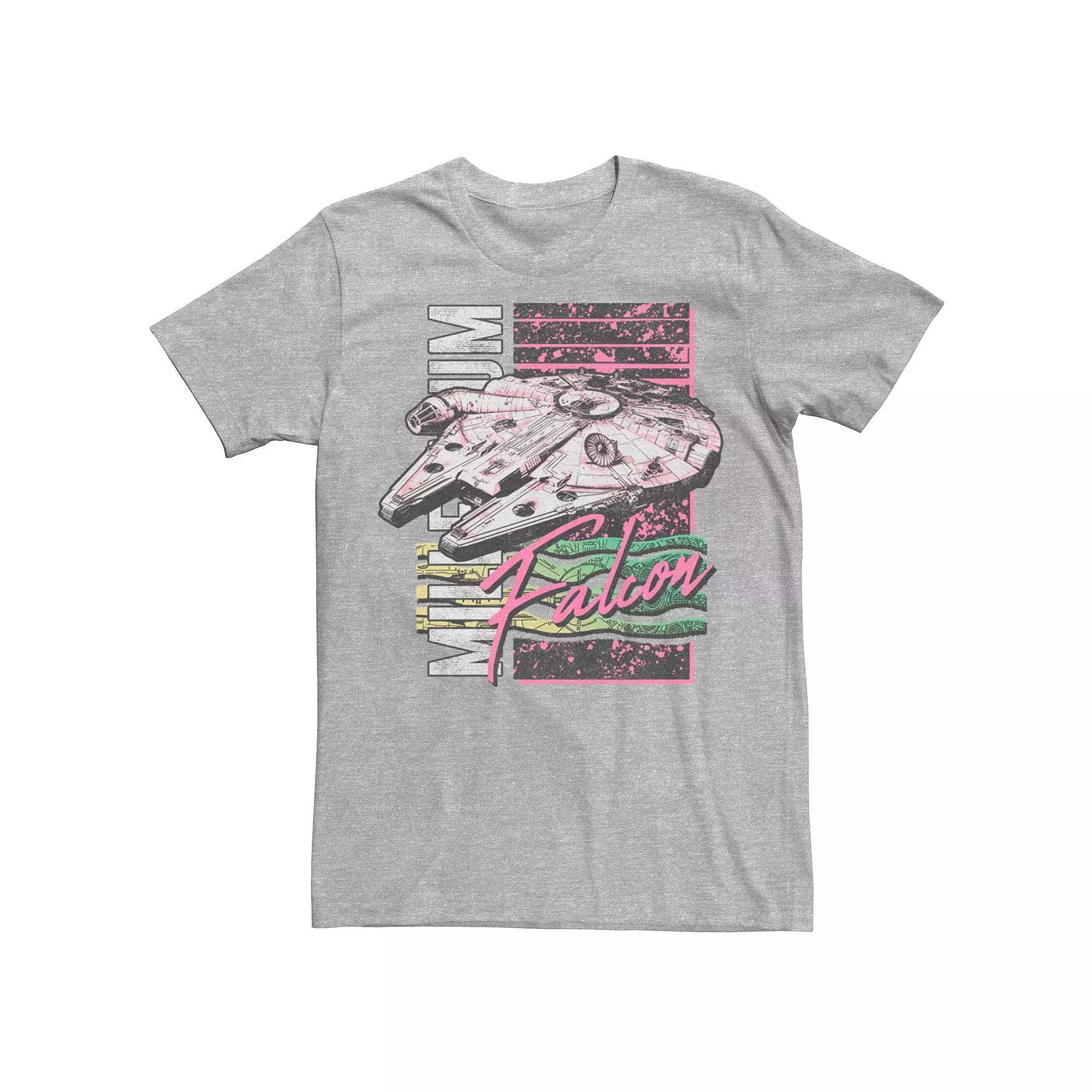 Men's Star Wars Neon Vintage Millennium Falcon Tee,  Product Image