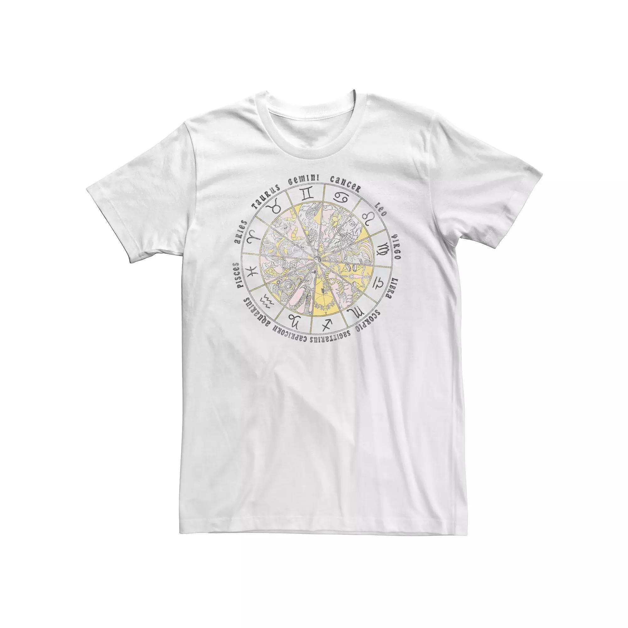 Big & Tall Drawn Astrology Circle Horoscope Tee, Men's,  Product Image