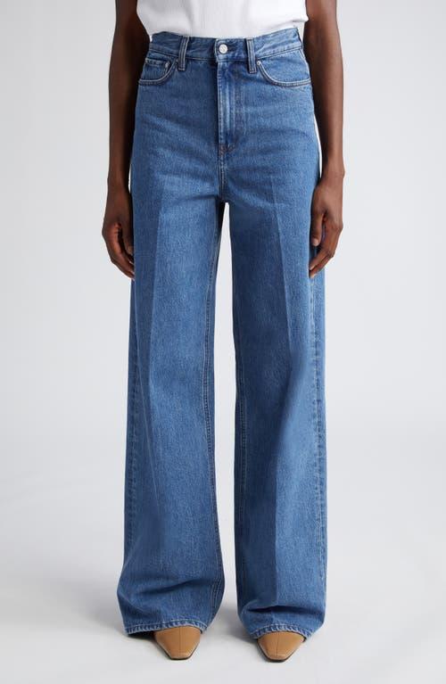 Womens High-Rise Wide-Leg Jeans Product Image