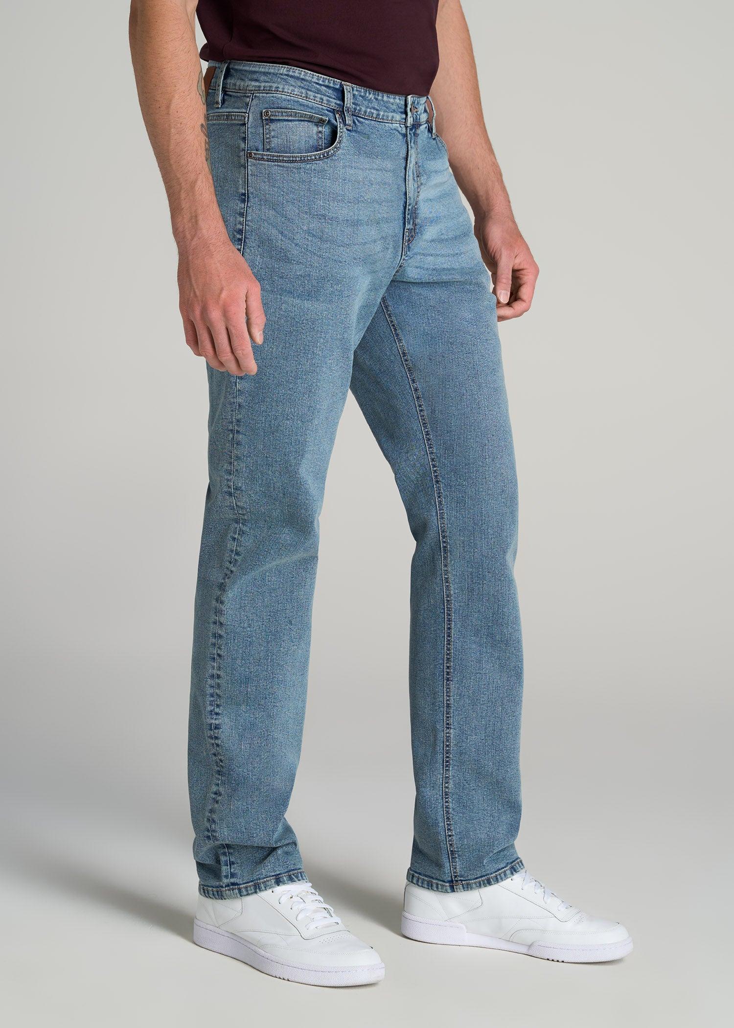 Mason RELAXED Jeans for Tall Men in Vintage Faded Blue Product Image