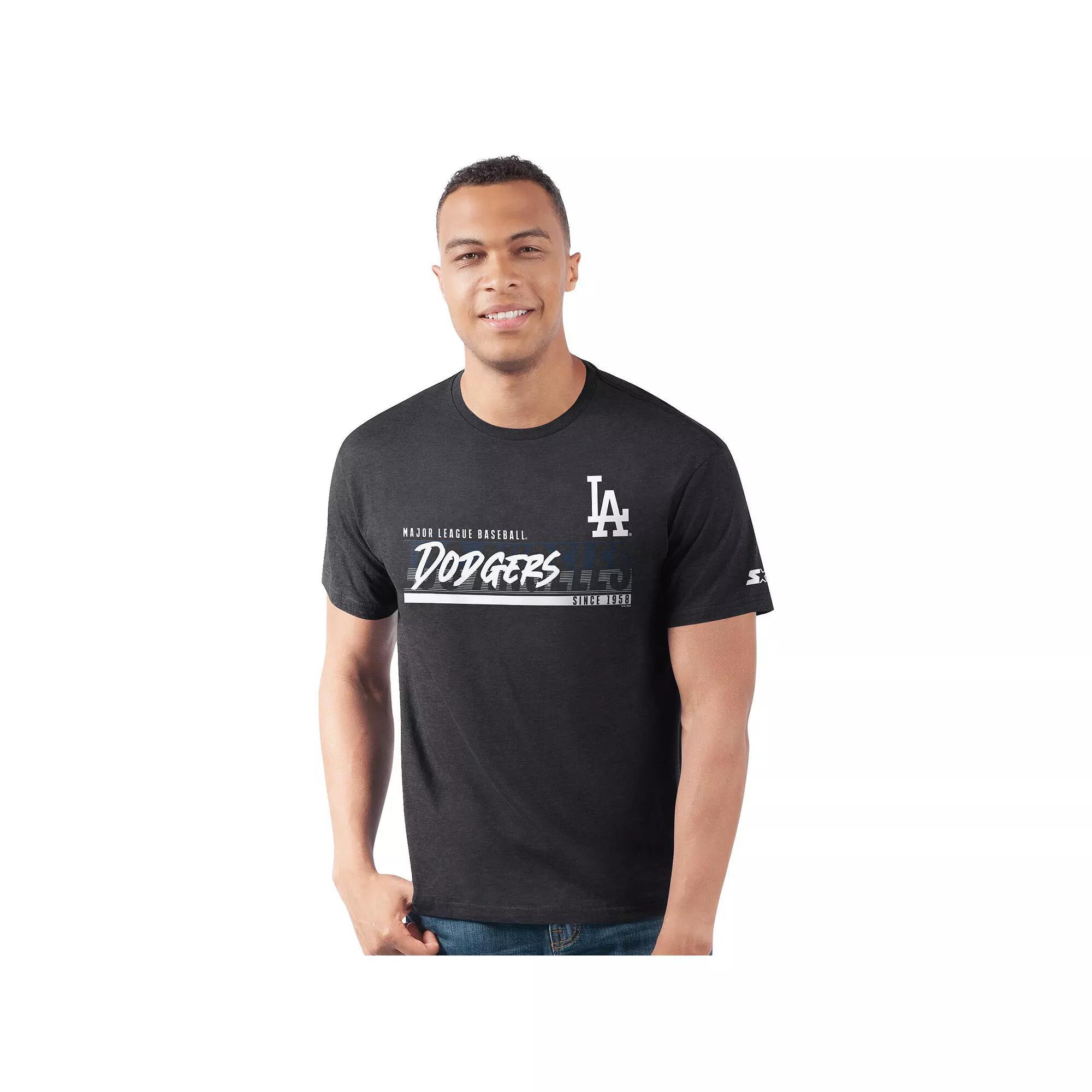 Men's Starter Black Los Angeles Dodgers Prime Time Team T-Shirt,  Product Image