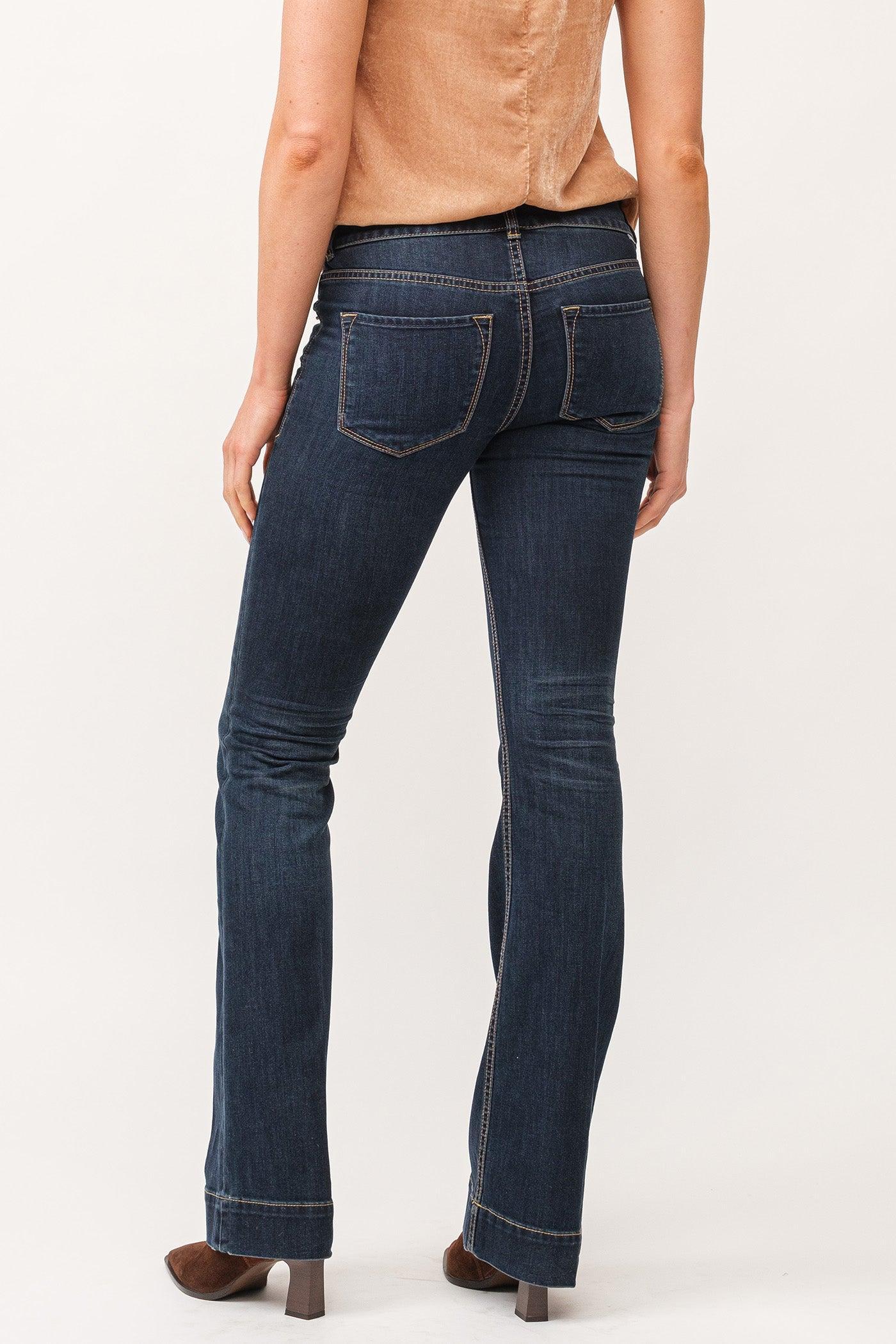 Jaxtyn Mid Rise Wide Hem Jeans Product Image