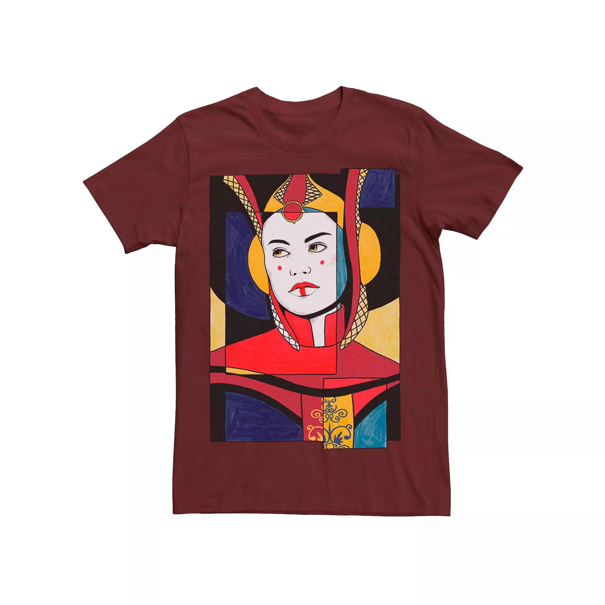 Men's Star Wars Padme Artsy Sketch Poster Tee, Size: XXL, Red Product Image