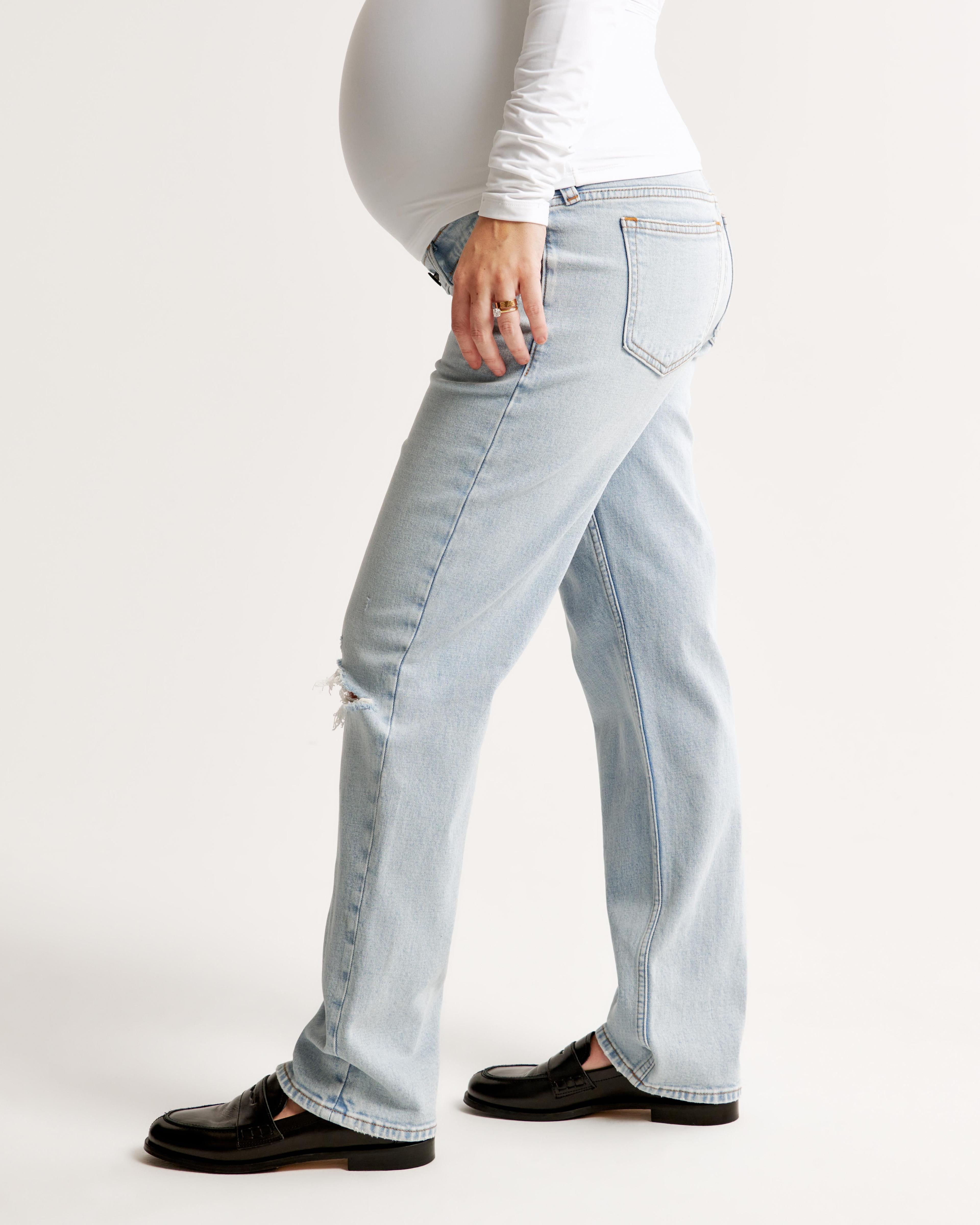 Maternity 90s Straight Jean Product Image