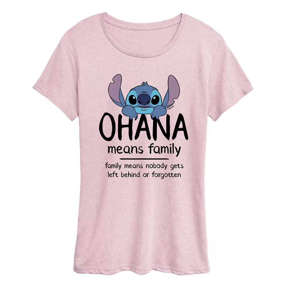 Disney's Lilo & Stitch Women's Ohana Graphic Tee,  Product Image