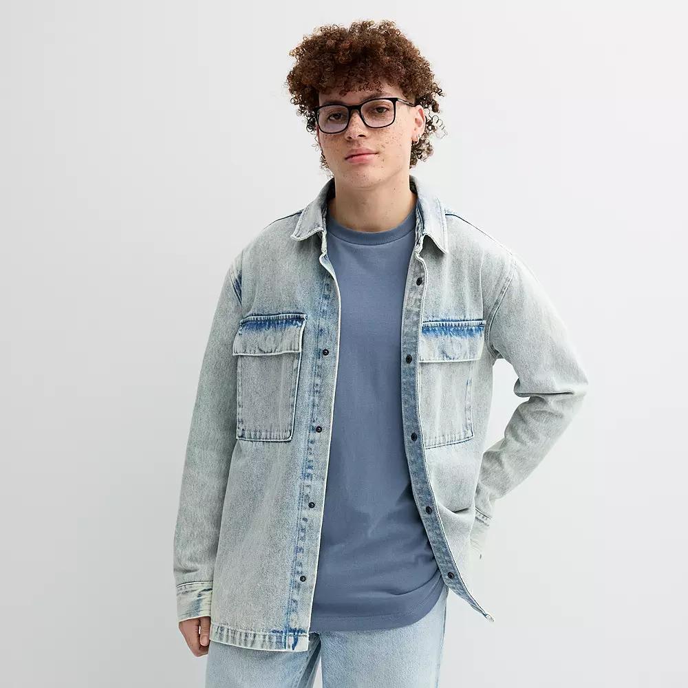 Men's Trinity Coast Shirt Jacket, Size: Medium, Light Blue Product Image