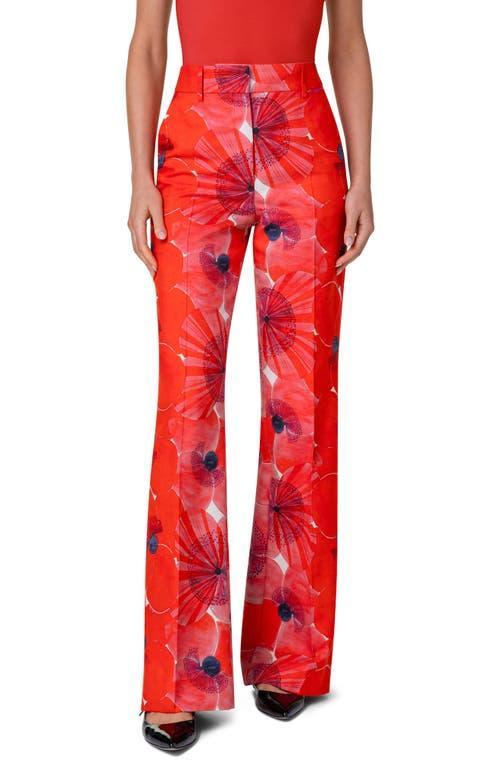 Womens Florine Poppy Wide-Leg Pants Product Image