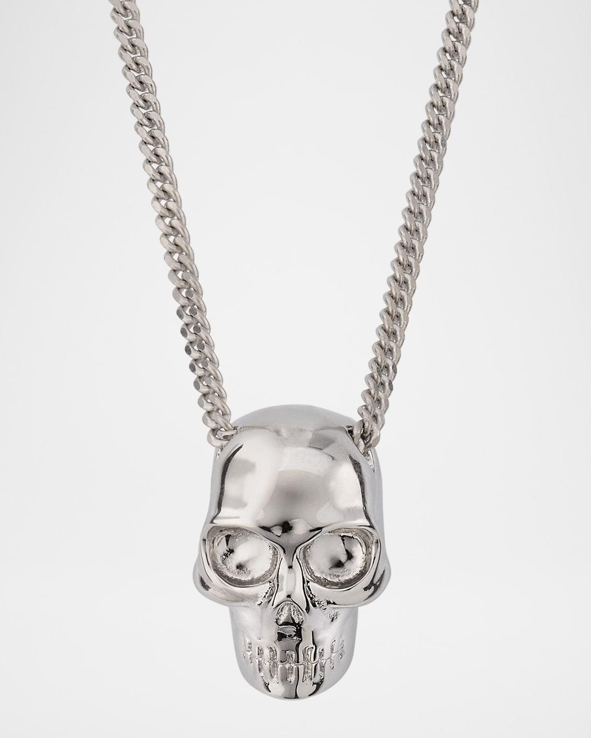 Mens Skull Pendant Necklace Product Image