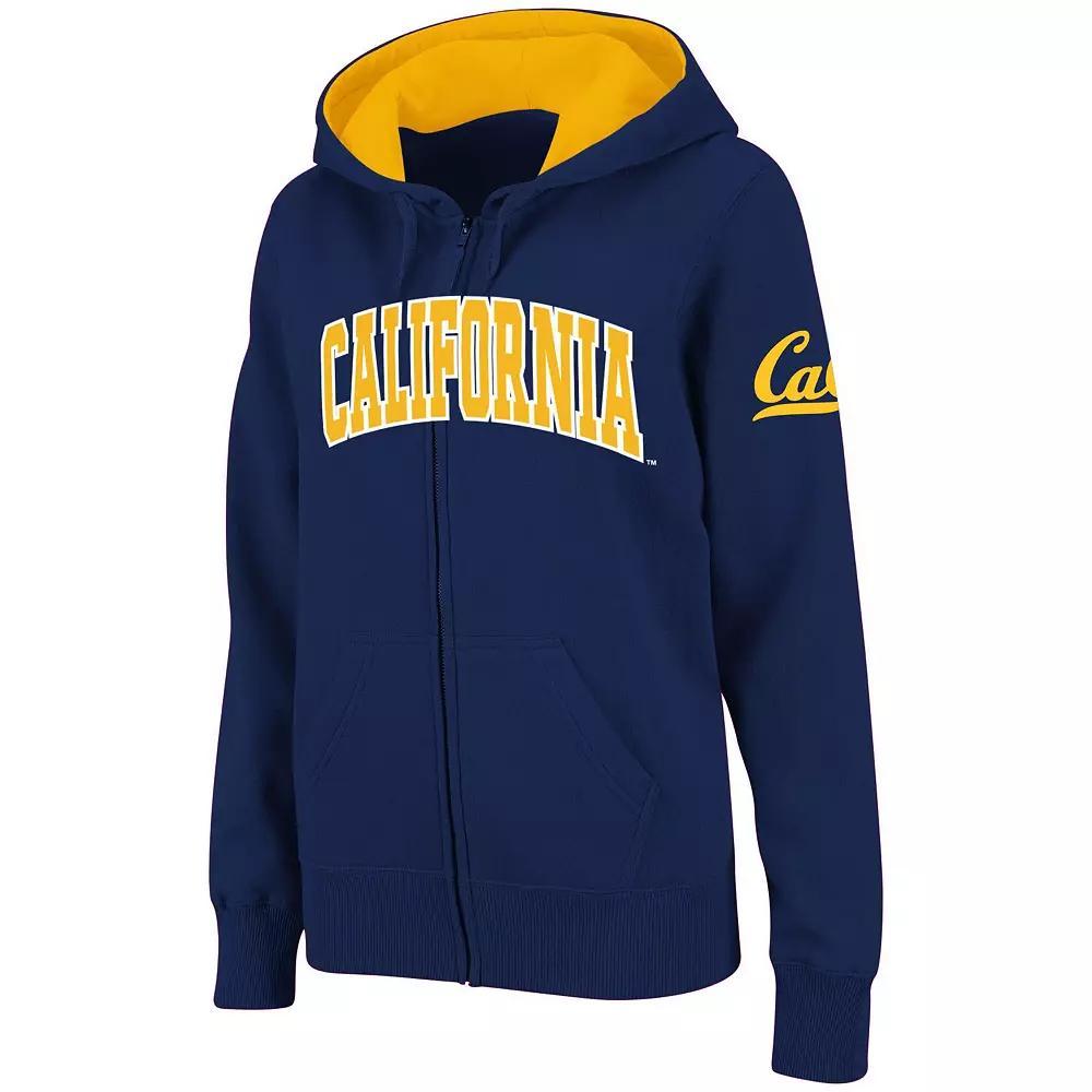 Women's Stadium Athletic Navy Cal Bears Arched Name Full-Zip Hoodie, Size: 2XL, Blue Product Image