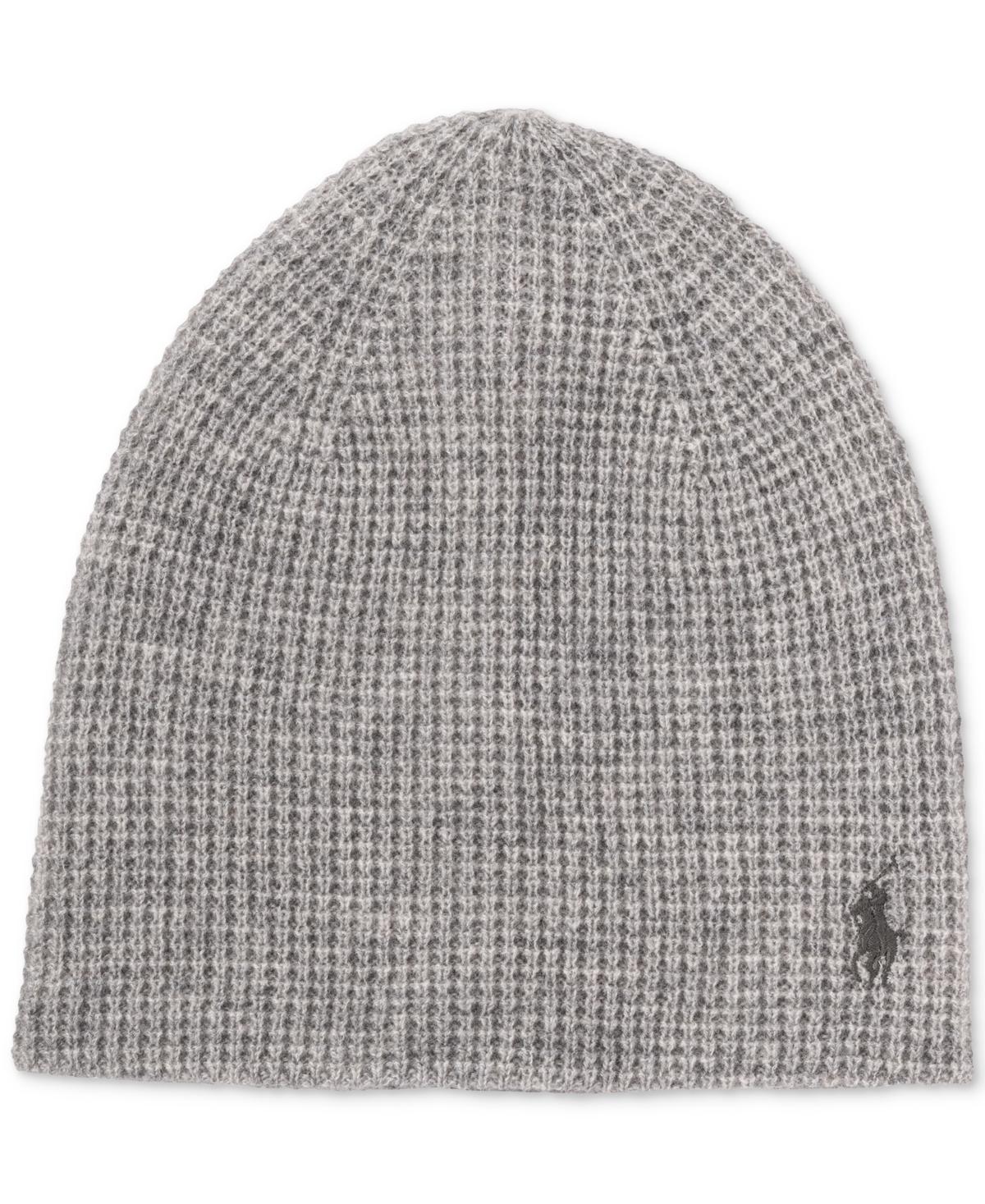 POLO RALPH LAUREN Men's Thermal Travel Beanie In Fawn Grey Product Image