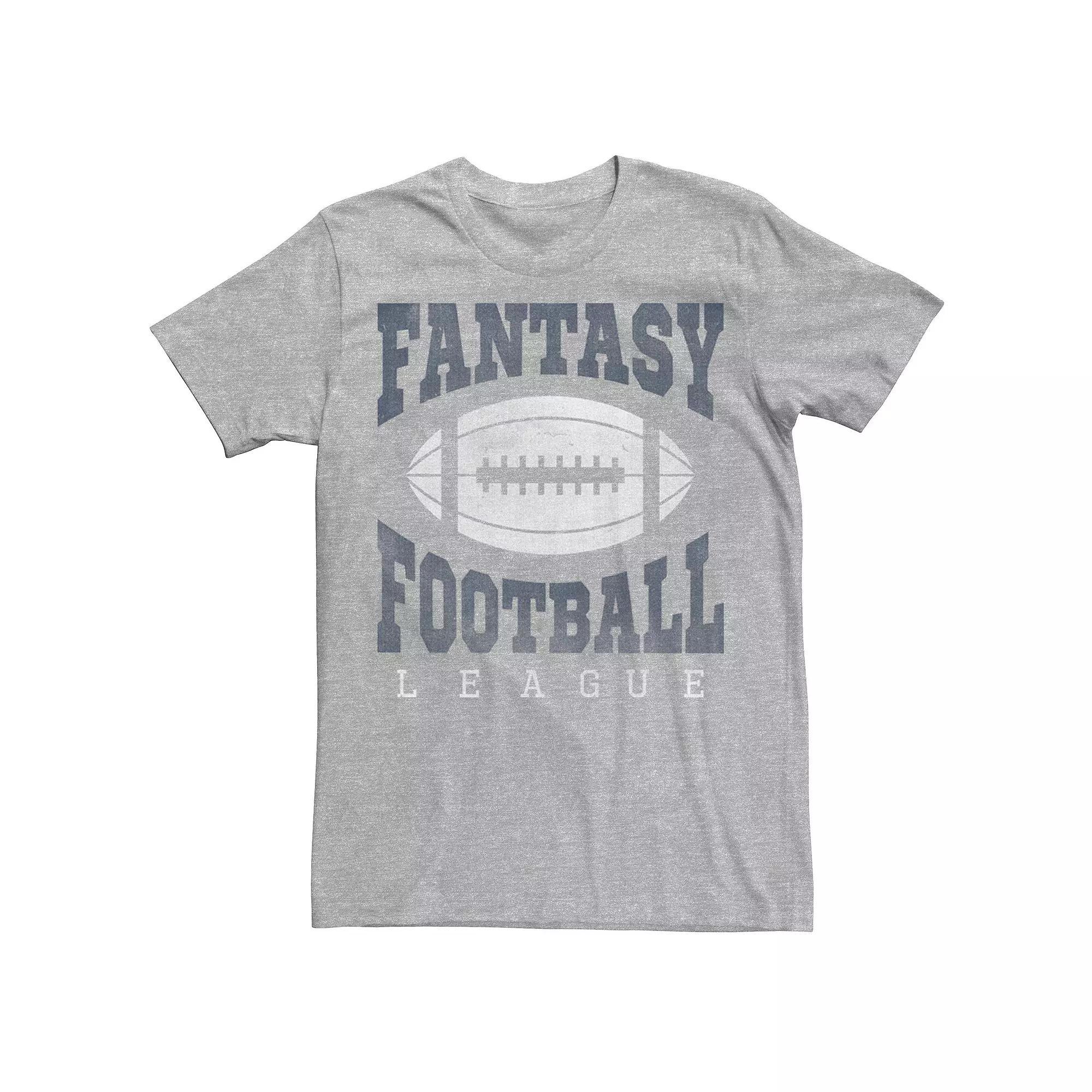 Menss Fantasy Football League Tee, Mens Athletic Grey Product Image