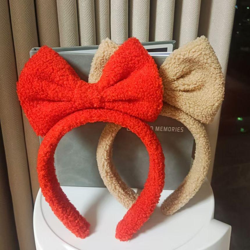 Bow Chenille Headband Product Image