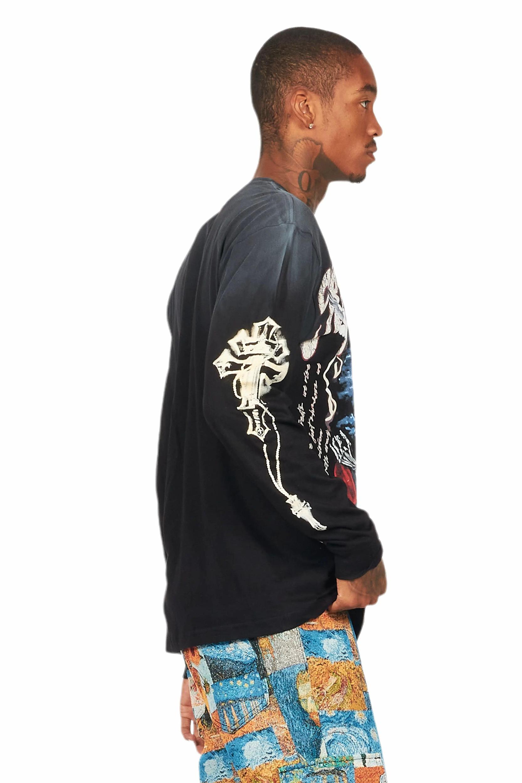 Chapelle Black Long Sleeve T-Shirt Female Product Image