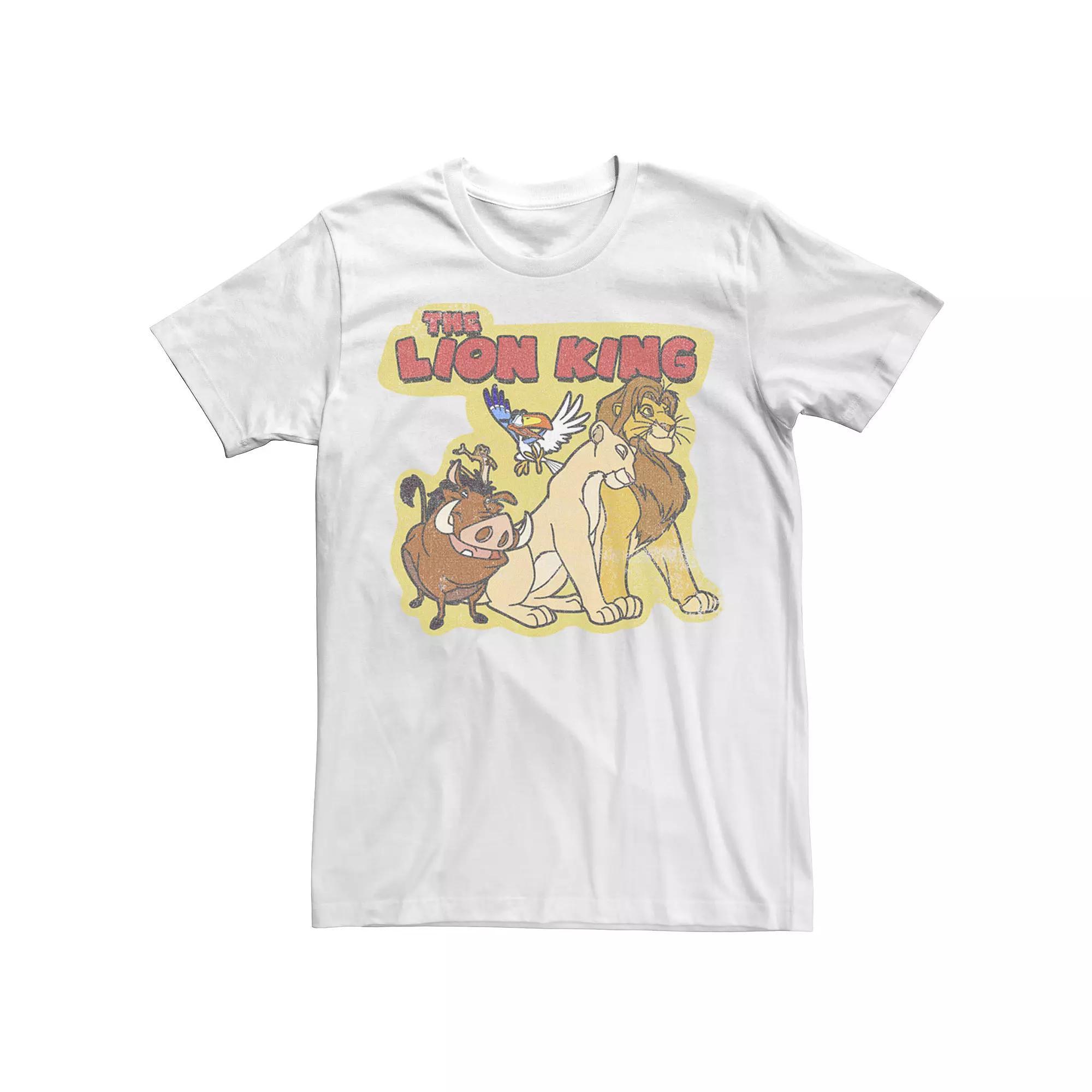 Disney's The Lion King Men's Retro Happy Friends Portrait Tee,  Product Image