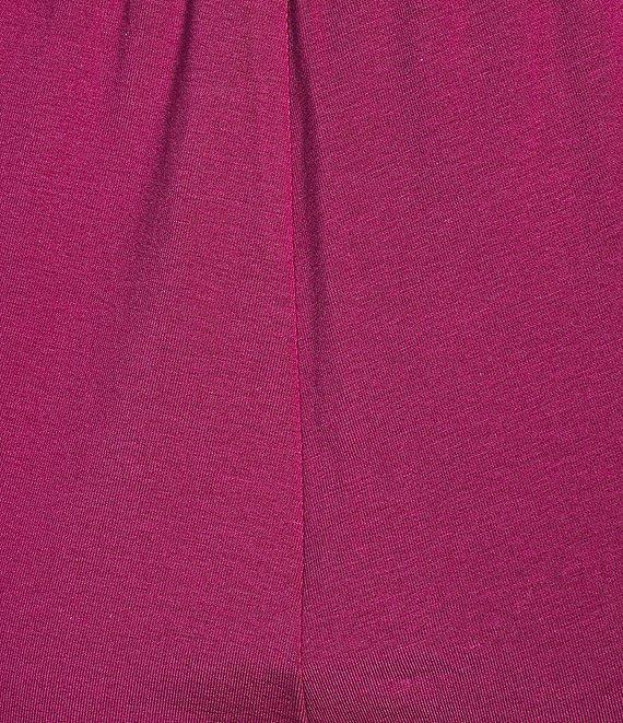 Eileen Fisher Stretch Organic Cotton Blend Jersey Straight Leg Pull-On Ankle Pants Product Image