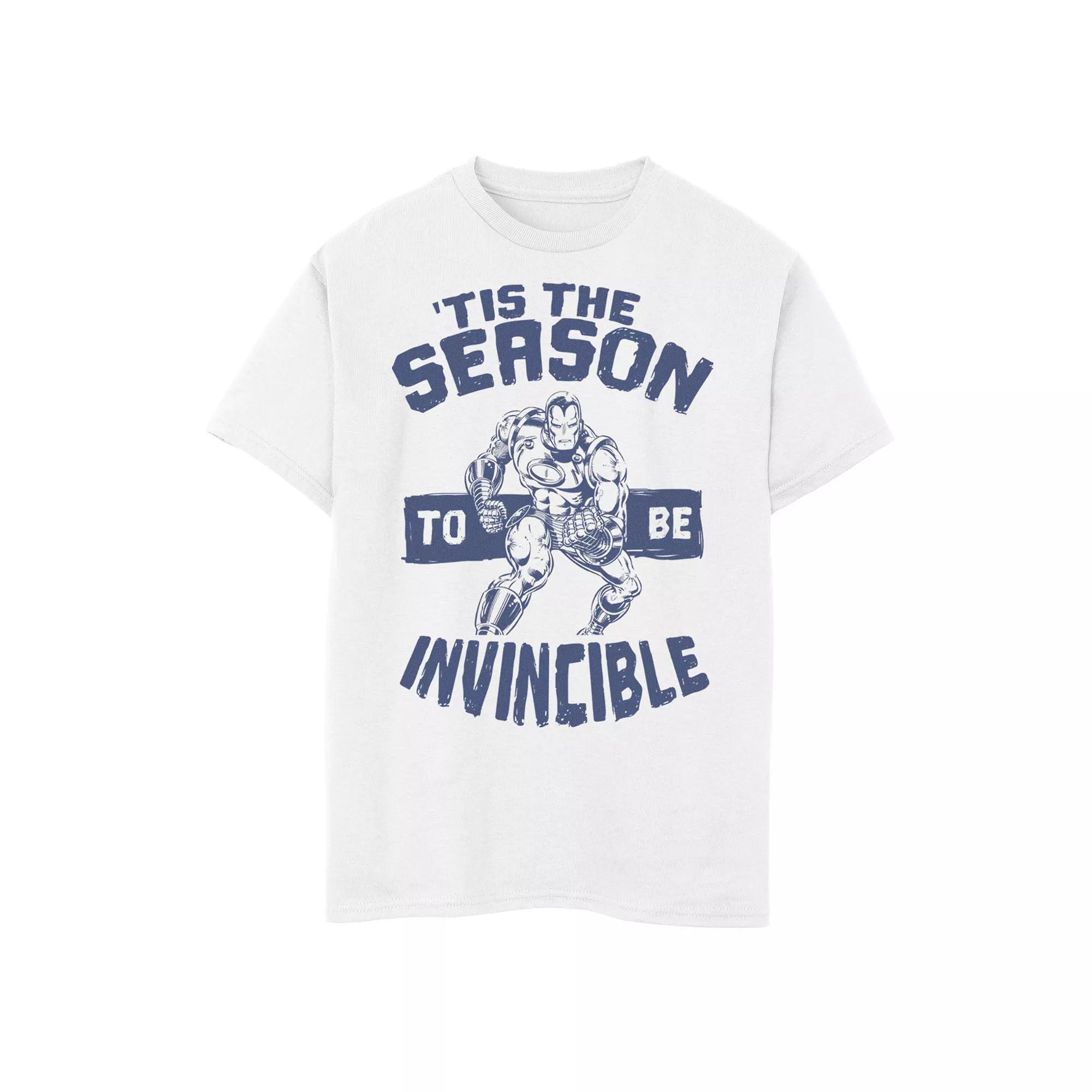 Boys 6-20 Marvel Iron Man 'Tis The Season To Be Invincible Christmas Graphic Tee, Boy's,  Product Image
