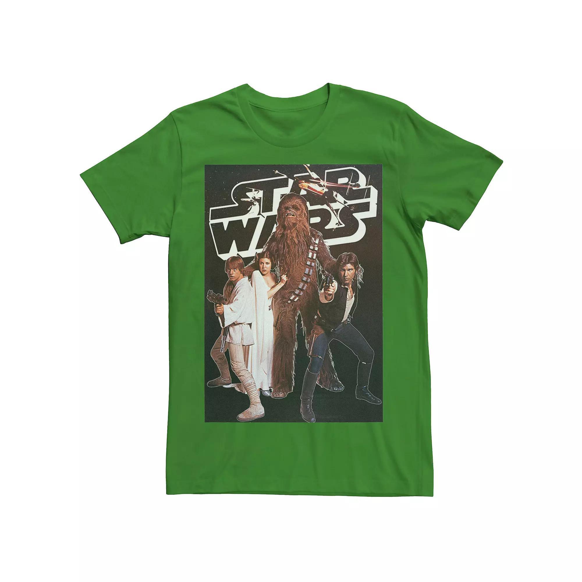 Men's Star Wars Vintage Group Poster Tee, Size: XL, Red Product Image