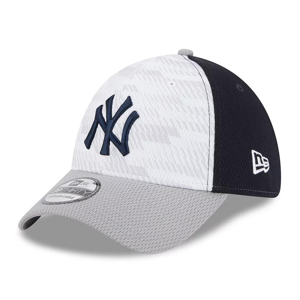 Men's New Era Navy/Gray New York Yankees 2025 MLB Clubhouse 39THIRTY Flex Hat, Size: Medium/Large, Blue Product Image