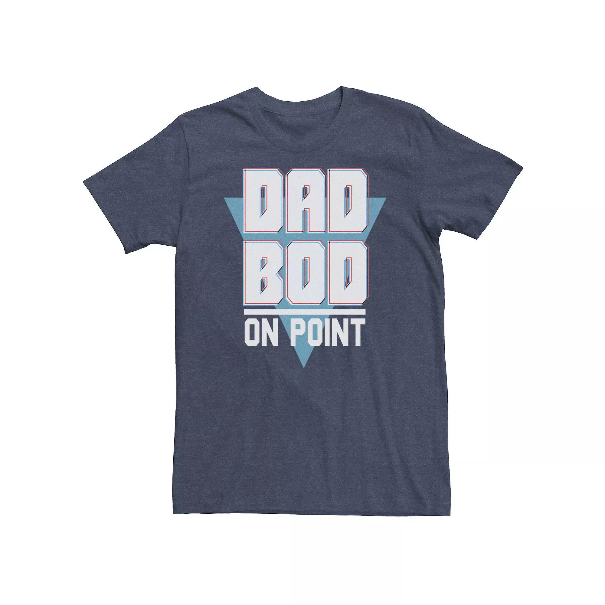Big & Tall "Dad Bod On Point" Father's Day Tee, Men's,  Product Image