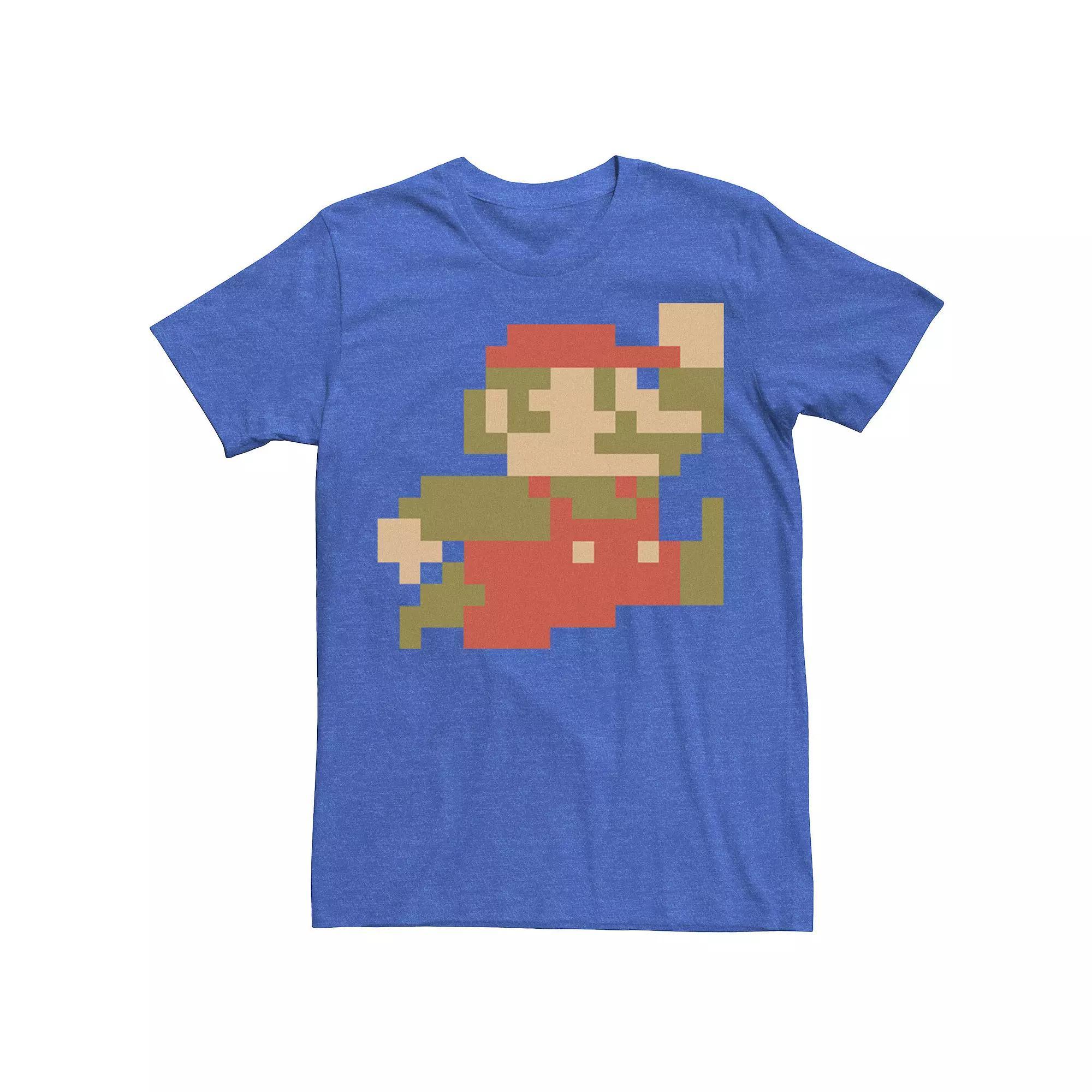 Men's Nintendo Super Mario 8-bit Pixel Jump Graphic Tee,  Product Image