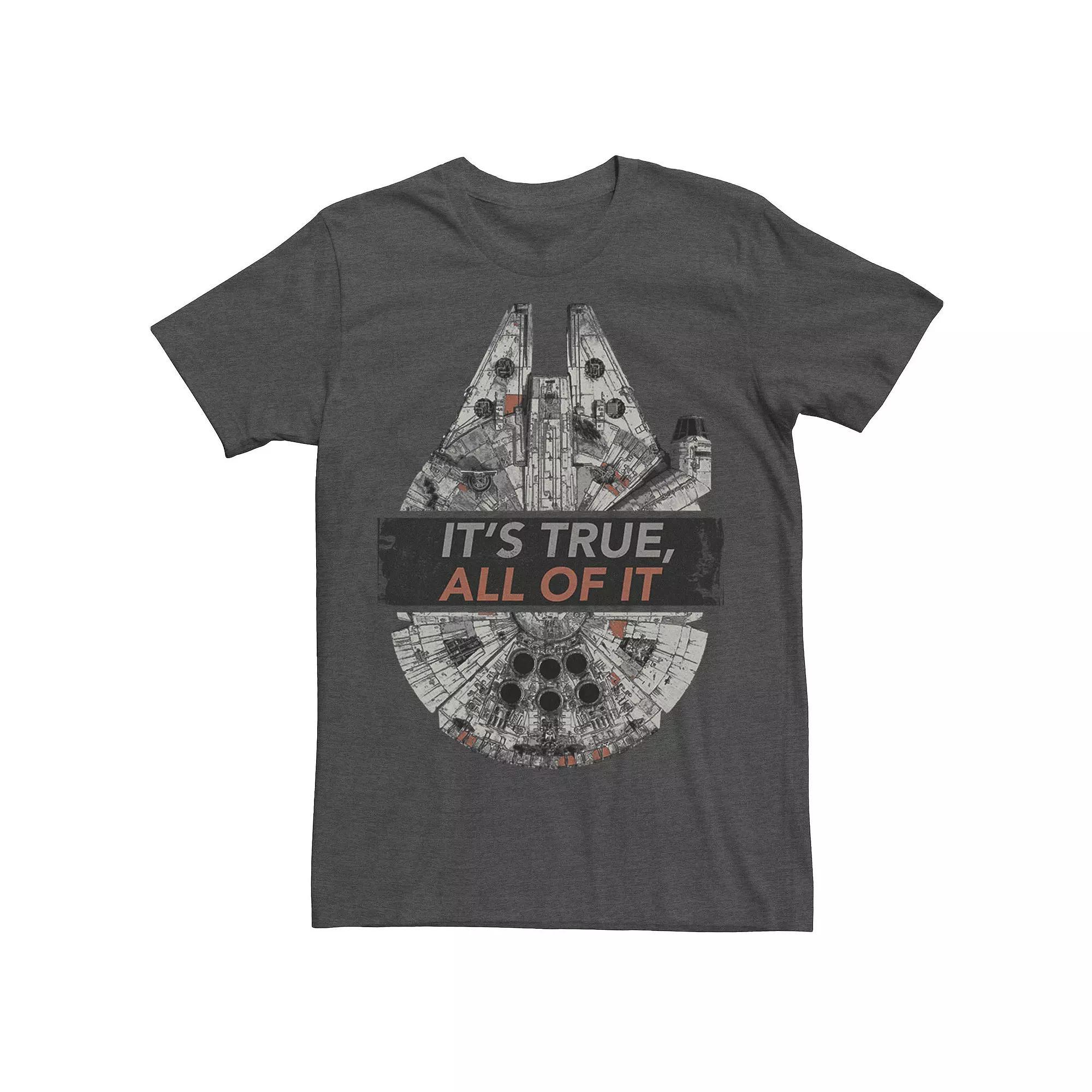 Men's Star Wars Rebel Millennium Falcon It's True All Of It Tee,  Product Image