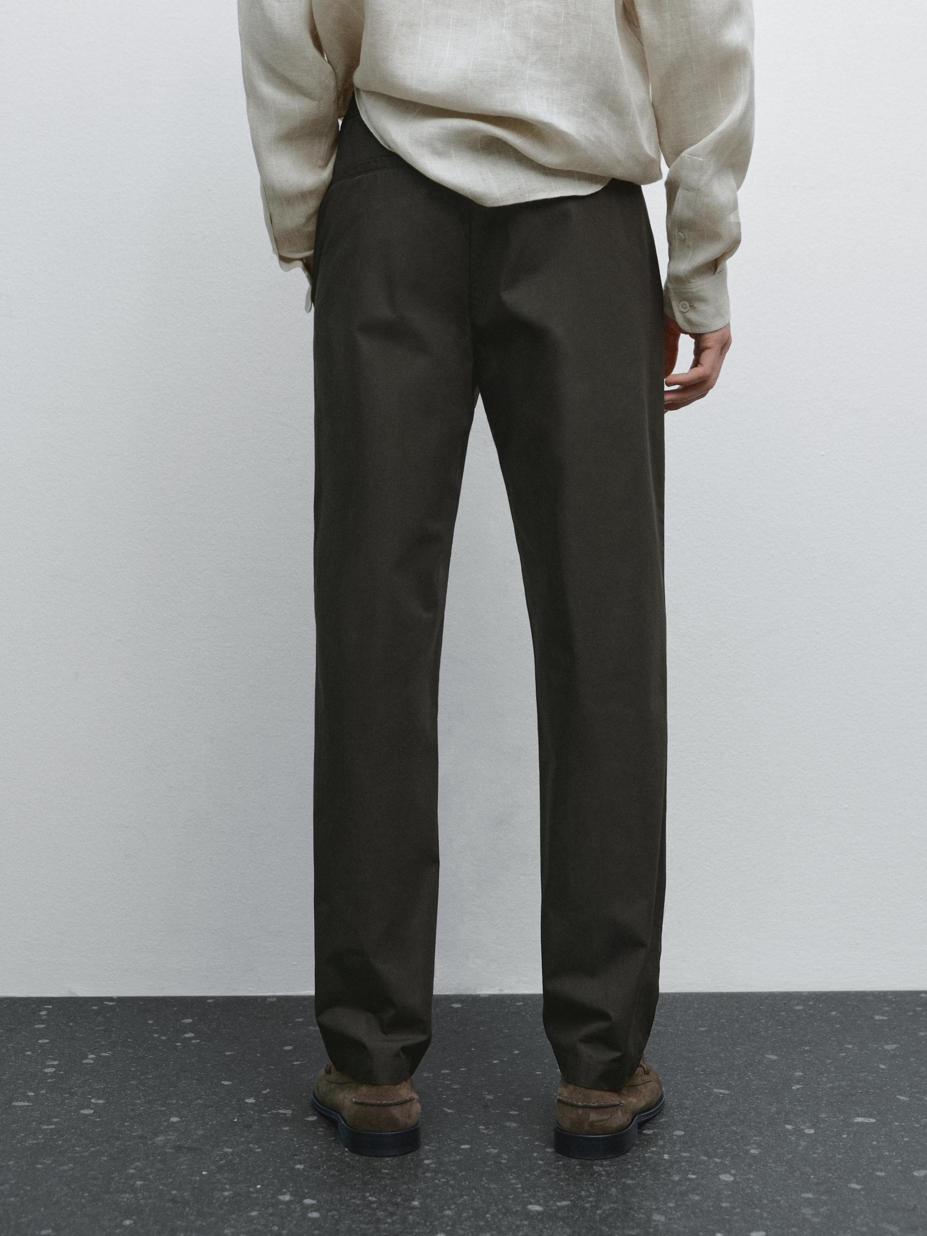 Semi-jogger fit trousers Product Image