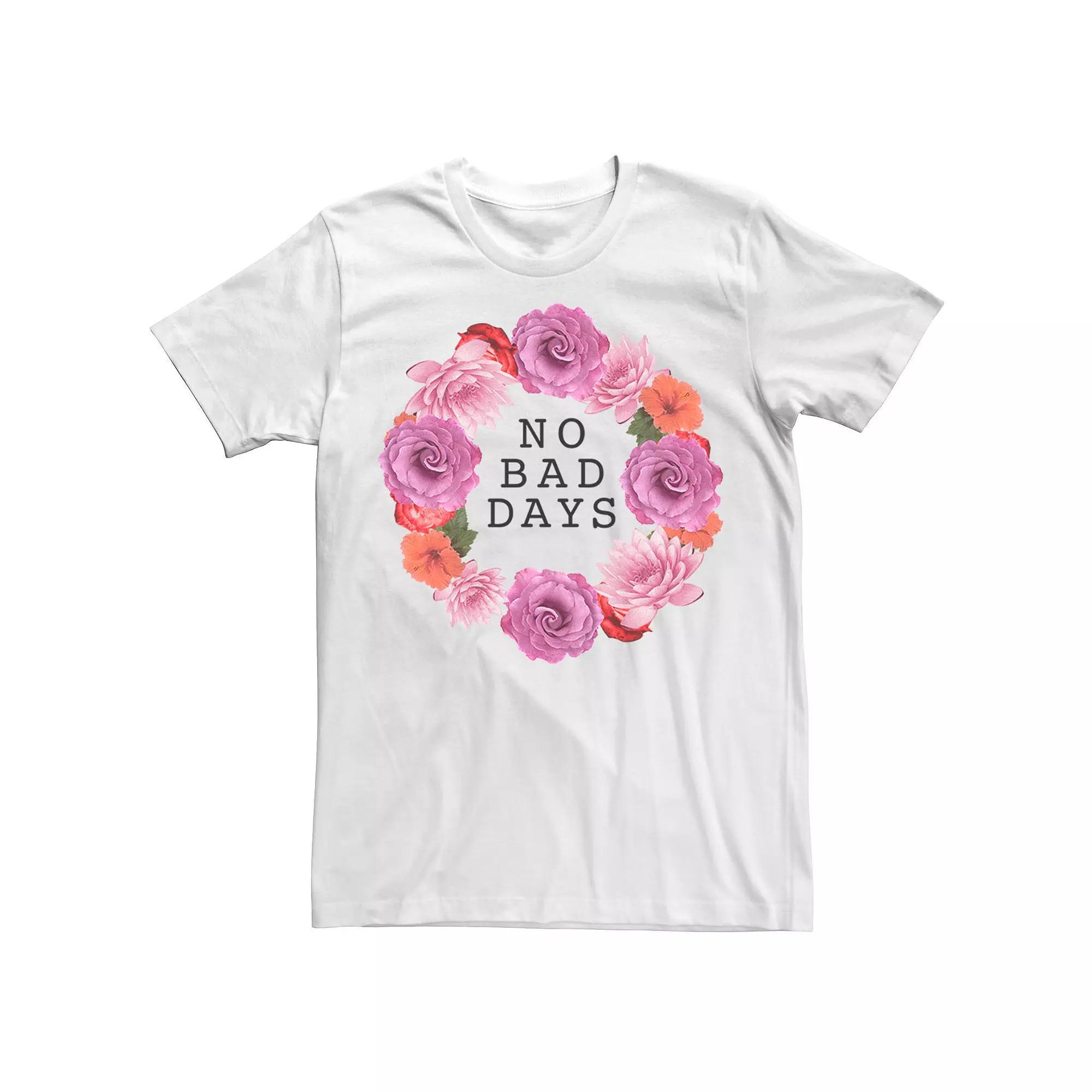 Men's No Bad Days Flower Wreath Tee,  Product Image