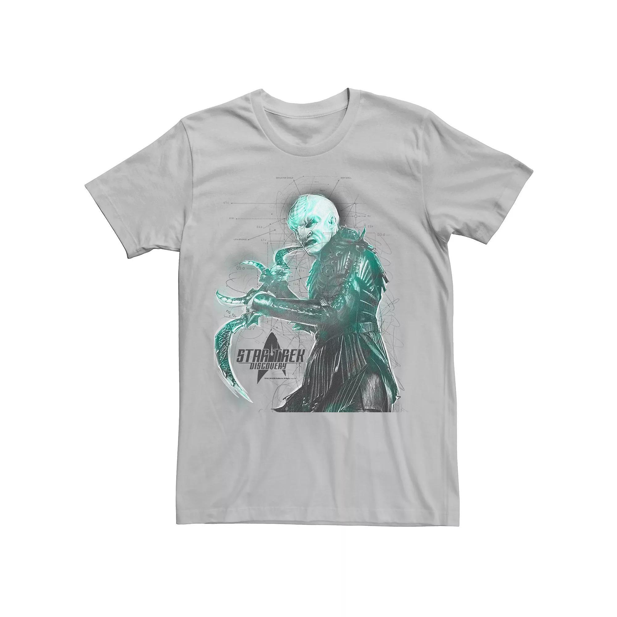 Mens Star Trek Discovery Voq Klingon Schematic Tee Product Image