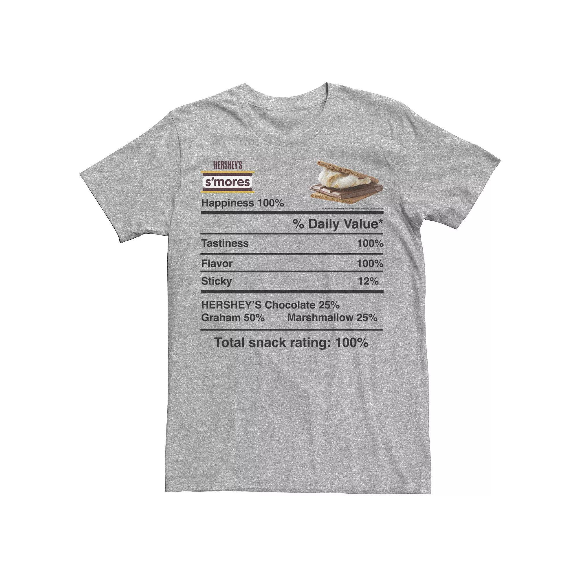 Men's Hershey's S'mores Nutritonal Facts Graphic Tee,  Product Image